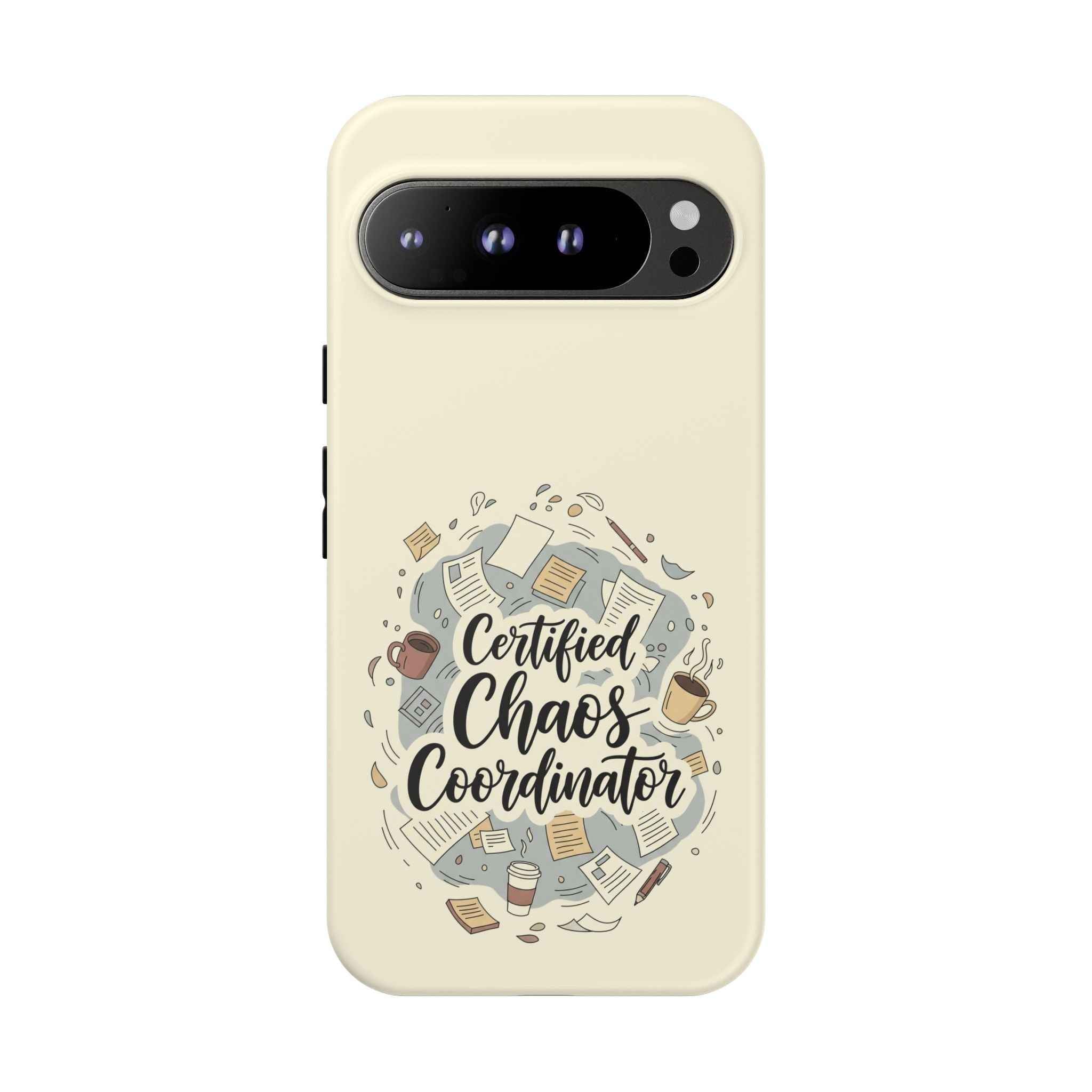 Certified Chaos Coordinator Phone Case - Funny Mobile Cover for Moms and Teachers | Organized Chaos Gift - Atlas Briefly