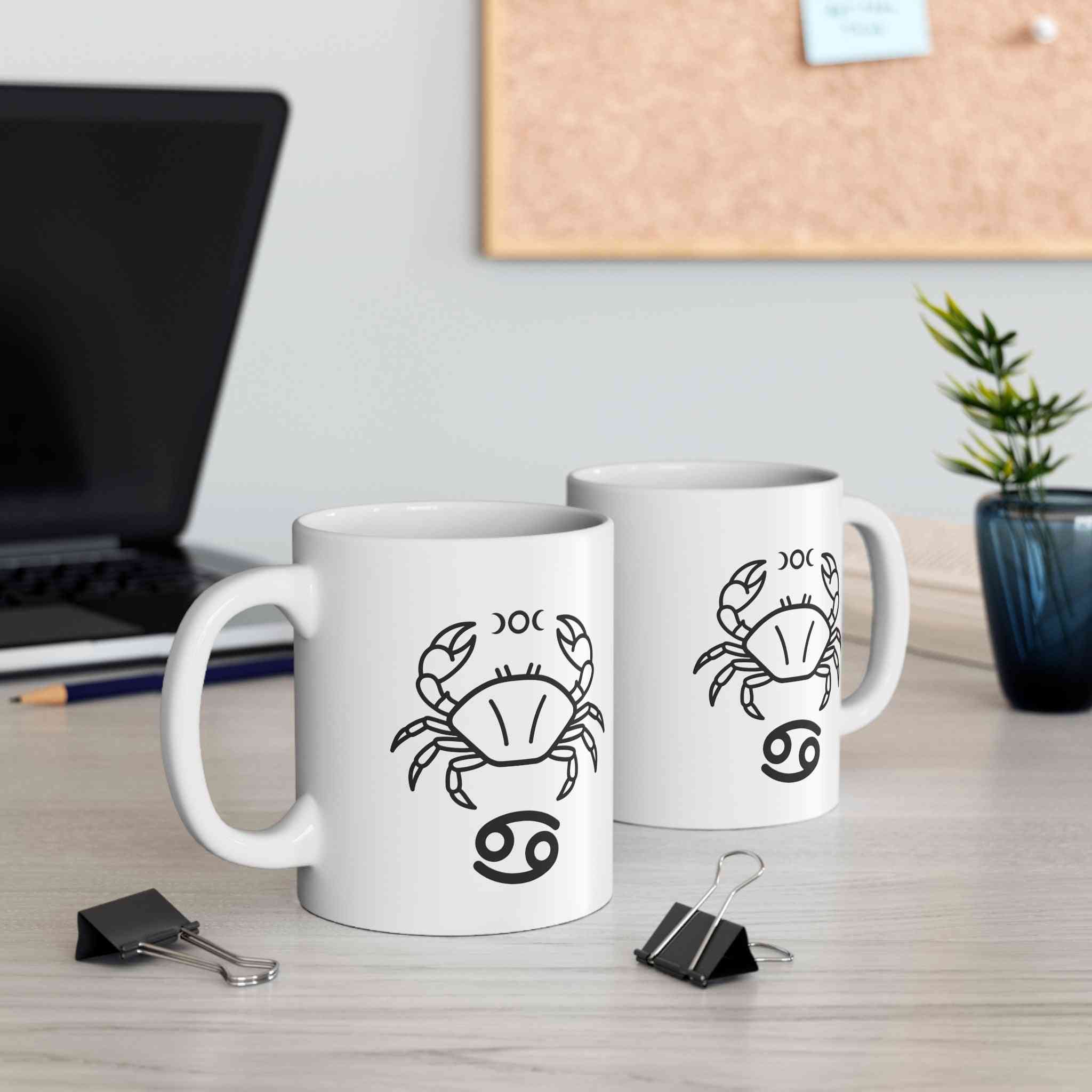 Zodiac Mug - Cancer Minimalist Design Gift