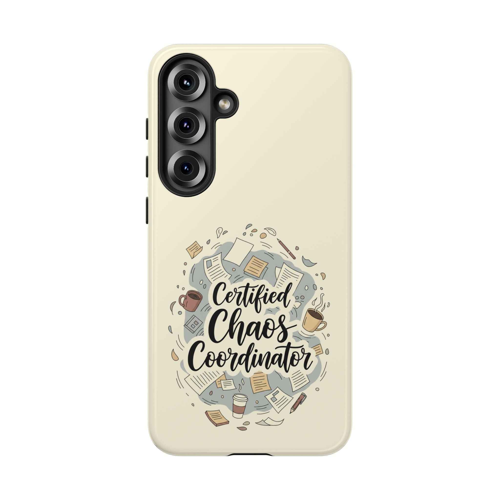 Certified Chaos Coordinator Phone Case - Funny Mobile Cover for Moms and Teachers | Organized Chaos Gift - Atlas Briefly