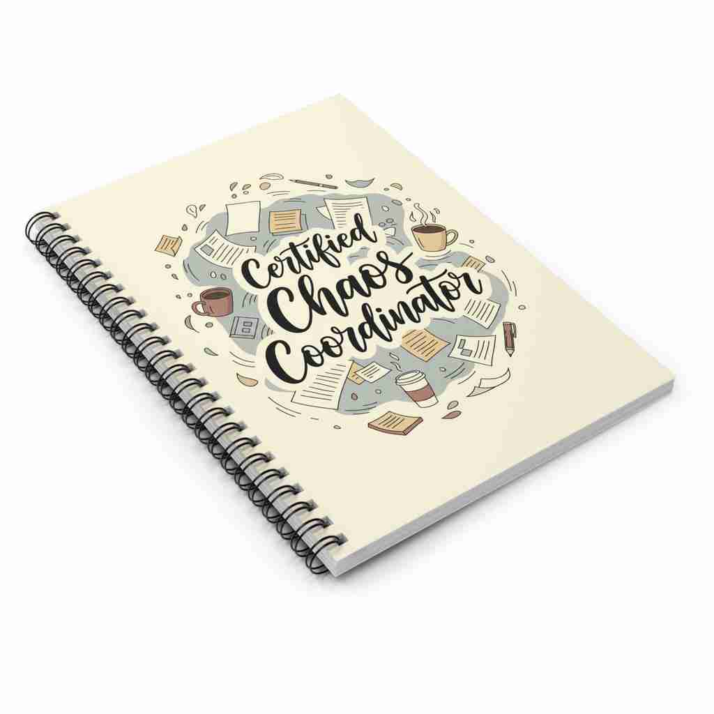 Chaos Coordinator Spiral Notebook - Humor for Moms and Teachers | Perfect Organized Chaos Gift | US Version - Atlas Briefly