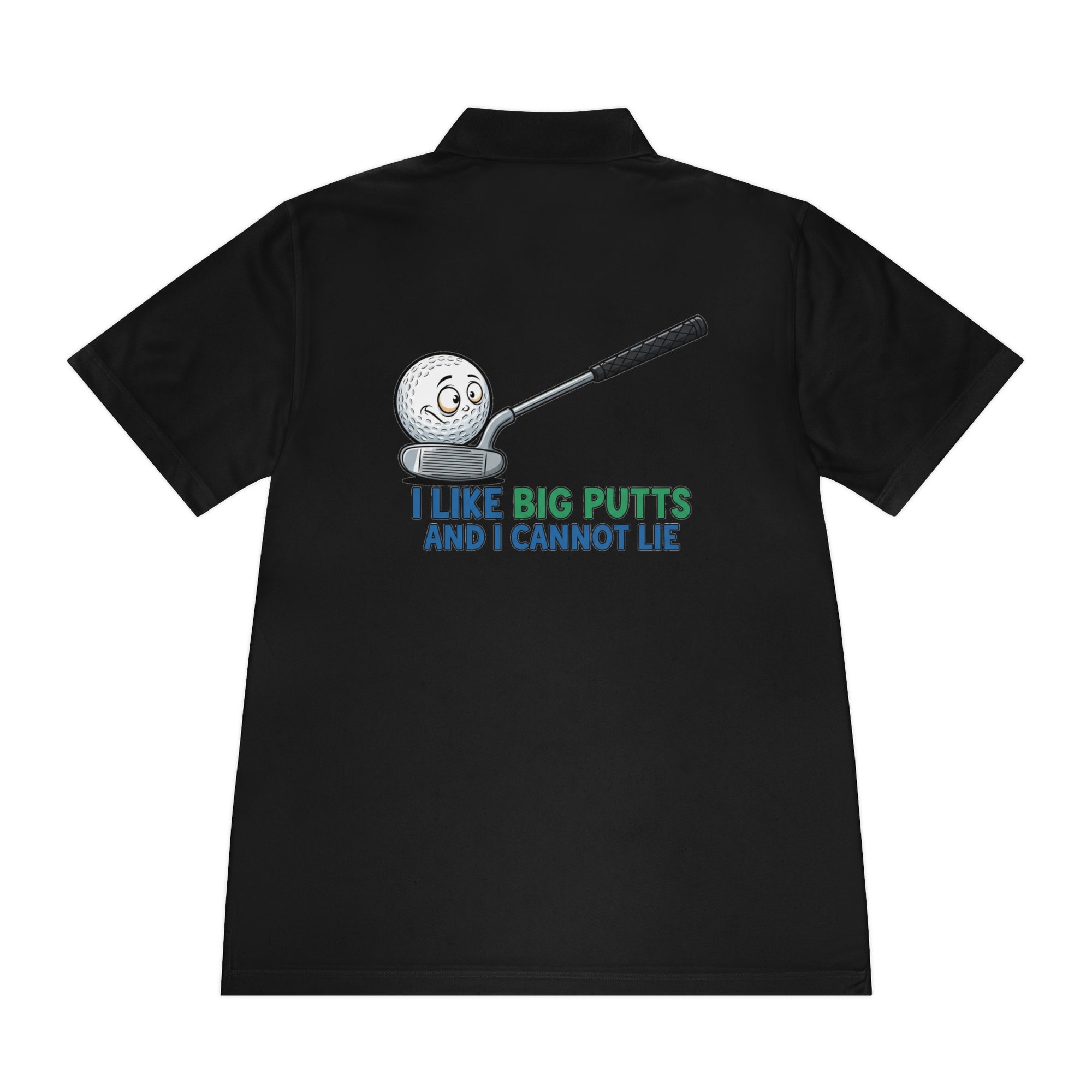 I Like Big Putts Golf Polo Shirt - Funny Golf Gift | Hilarious Golfer Apparel - Atlas Briefly