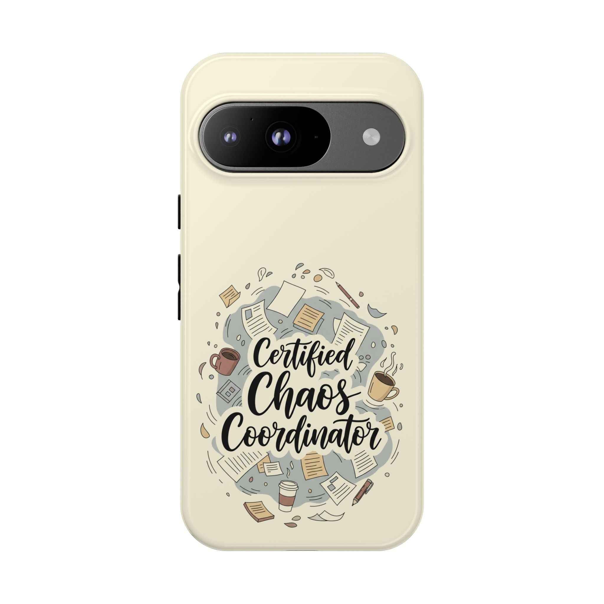 Certified Chaos Coordinator Phone Case - Funny Mobile Cover for Moms and Teachers | Organized Chaos Gift - Atlas Briefly