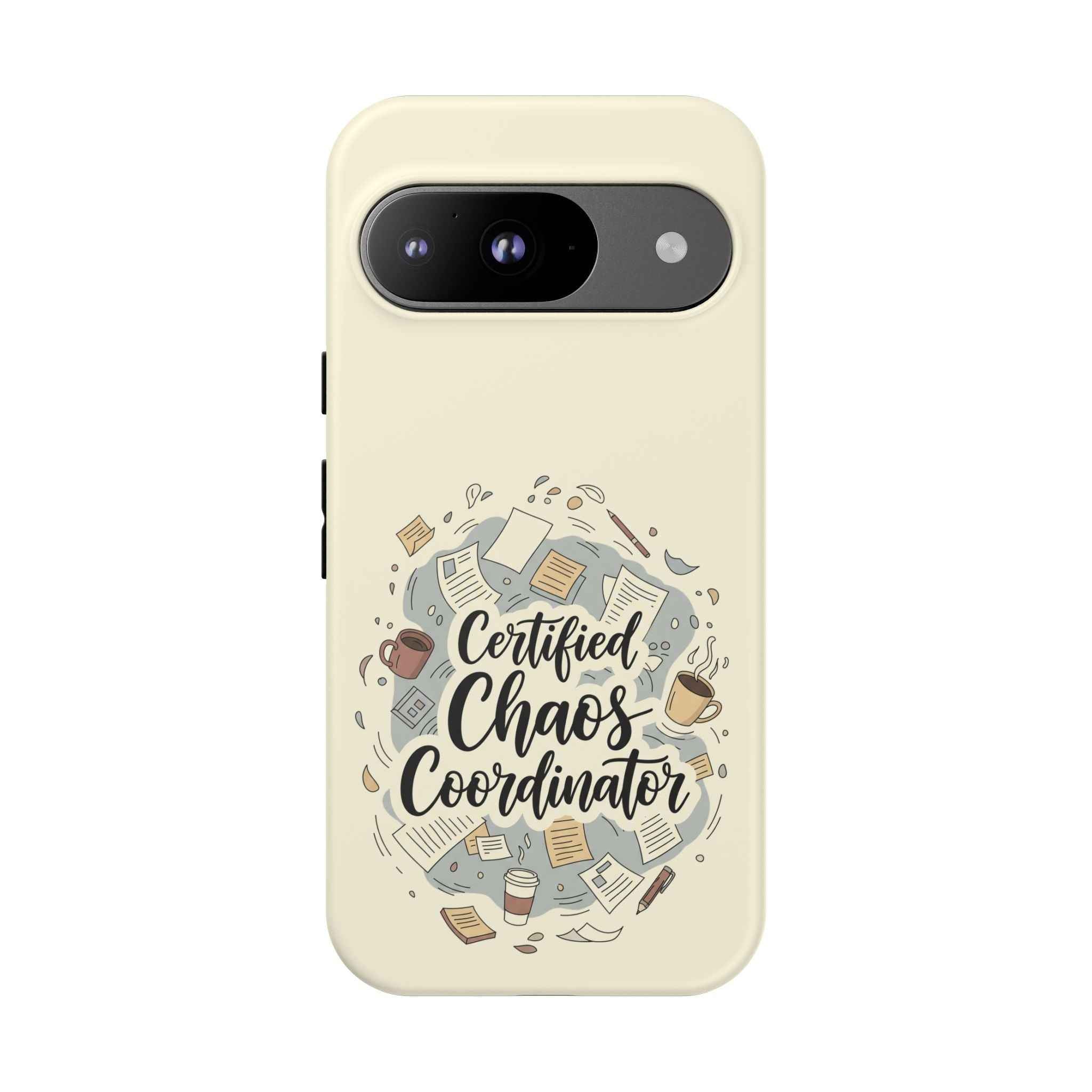 Certified Chaos Coordinator Phone Case - Funny Mobile Cover for Moms and Teachers | Organized Chaos Gift - Atlas Briefly