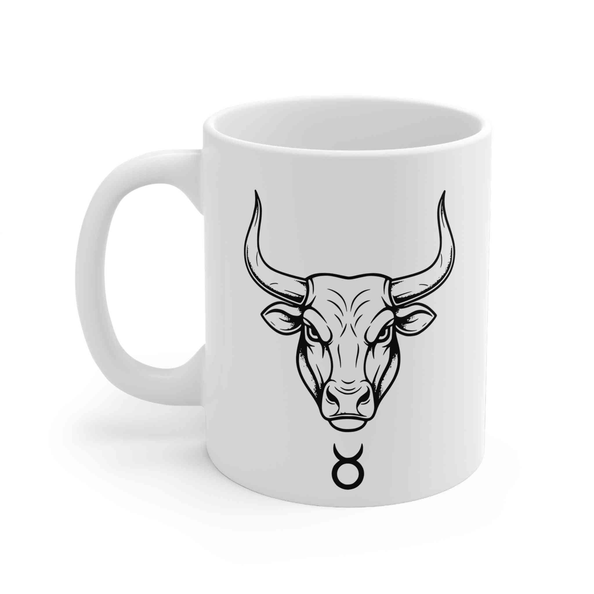 Zodiac Mug - Taurus Minimalist Design Gift