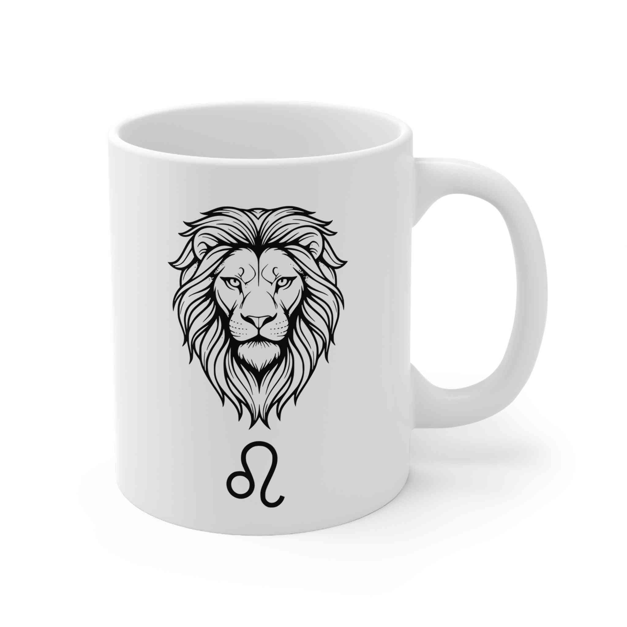 Mug Leo Zodiac Minimalist Design 11oz Horoscope - Perfect Leo Zodiac Mug for Astrology Lovers