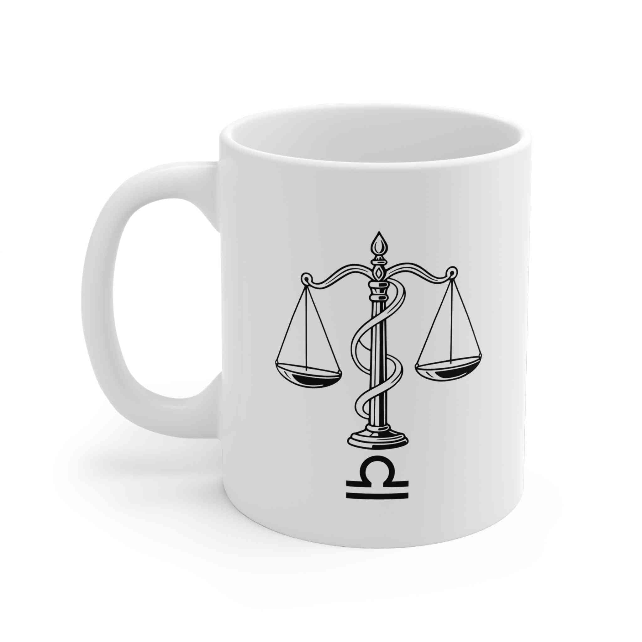 Mug Libra Zodiac Minimalist Design 11oz Horoscope - Libra Zodiac Mug