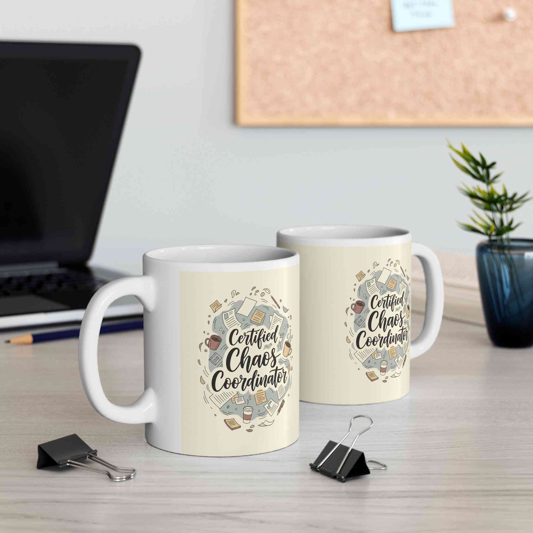 Coffee Mug - Chaos Coordinator Funny Gift for Moms & Teachers