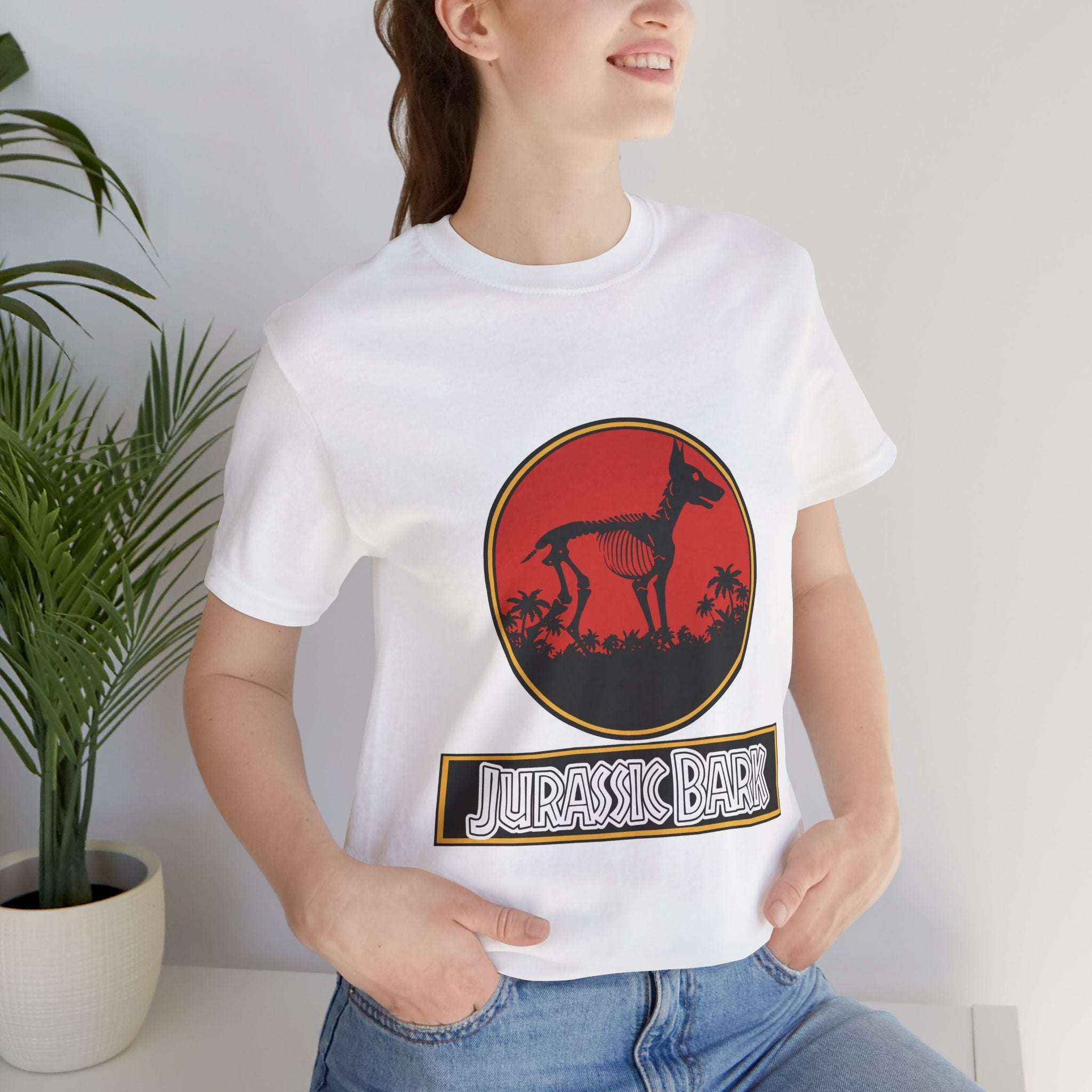 Doberman T-Shirt for Dog Lovers - Jurassic Bark Design - Atlas Briefly