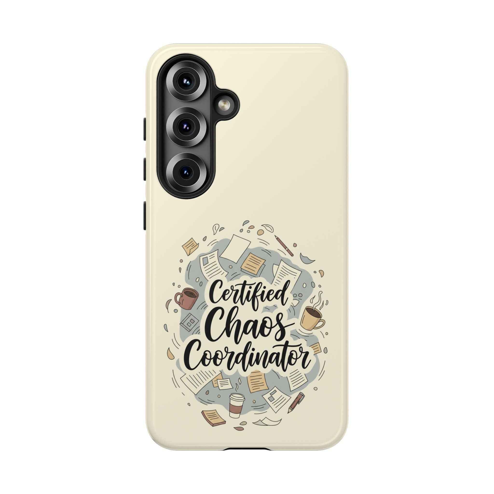 Certified Chaos Coordinator Phone Case - Funny Mobile Cover for Moms and Teachers | Organized Chaos Gift - Atlas Briefly