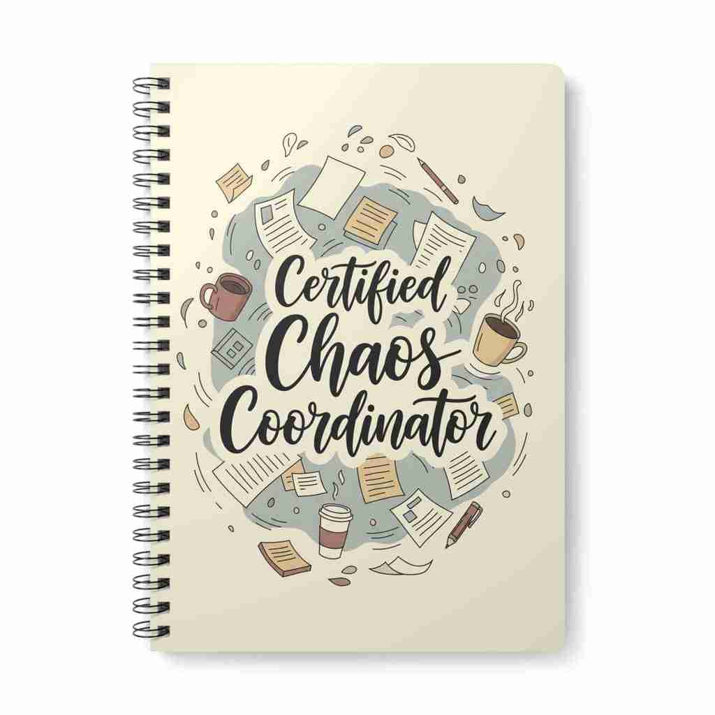 Chaos Coordinator Notebook - Perfect Mom Teacher Gift - EU Version - Atlas Briefly