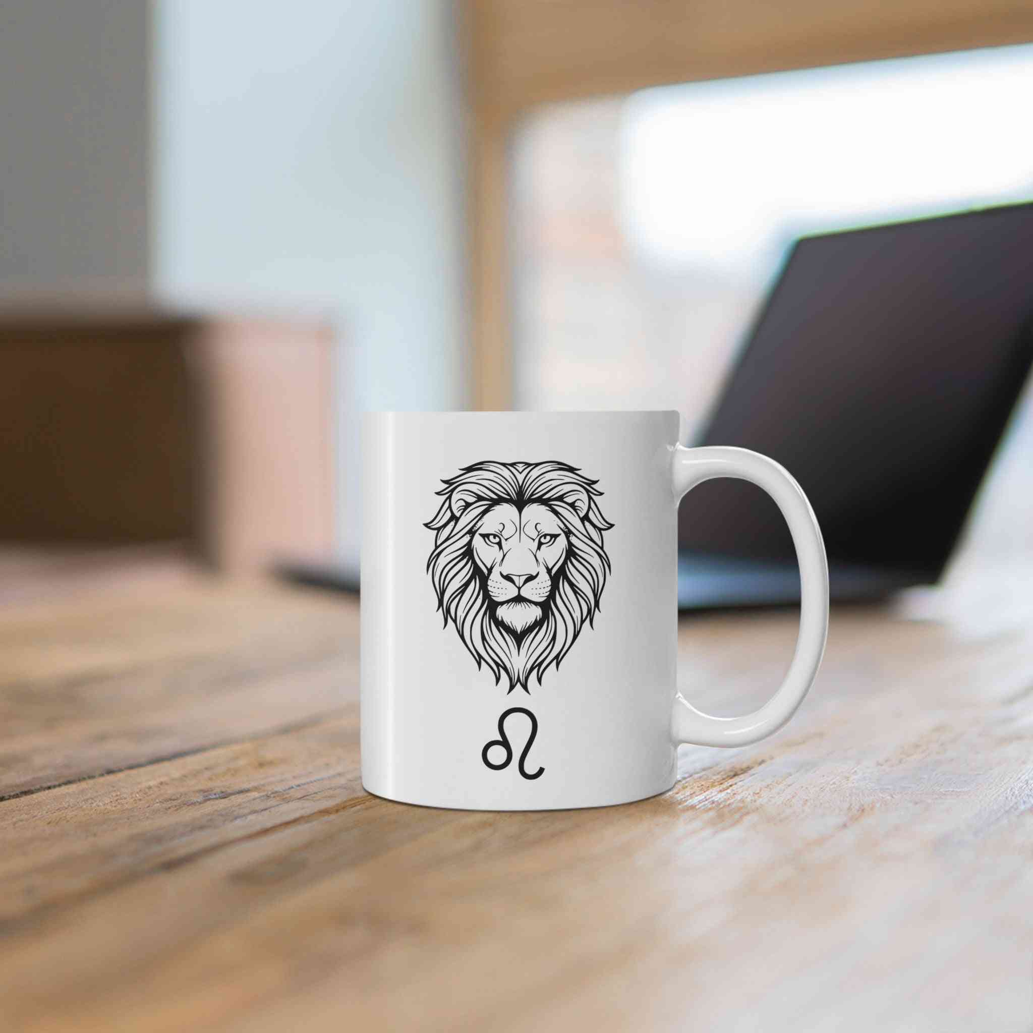 Mug Leo Zodiac Minimalist Design 11oz Horoscope - Perfect Leo Zodiac Mug for Astrology Lovers
