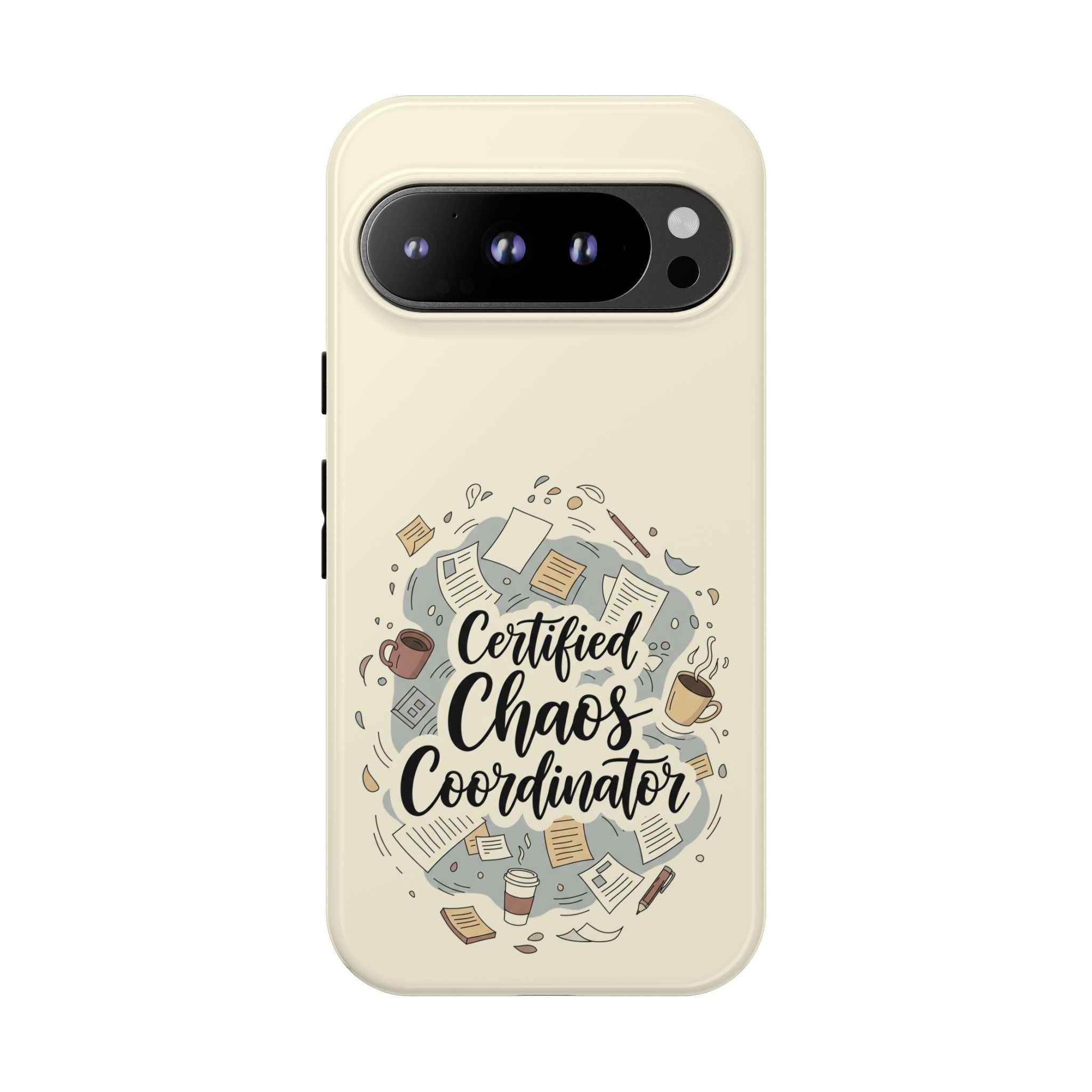 Certified Chaos Coordinator Phone Case - Funny Mobile Cover for Moms and Teachers | Organized Chaos Gift - Atlas Briefly