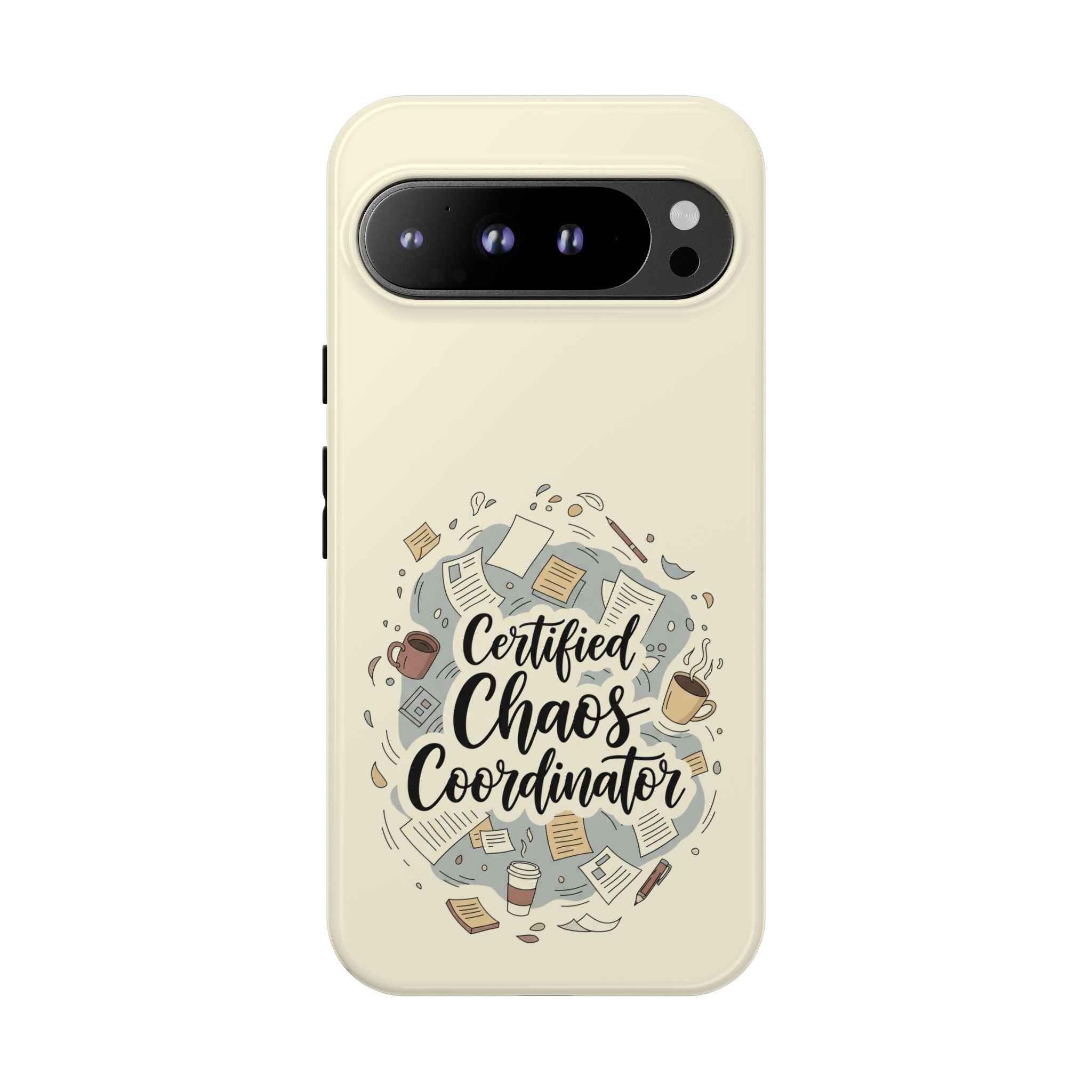 Certified Chaos Coordinator Phone Case - Funny Mobile Cover for Moms and Teachers | Organized Chaos Gift - Atlas Briefly