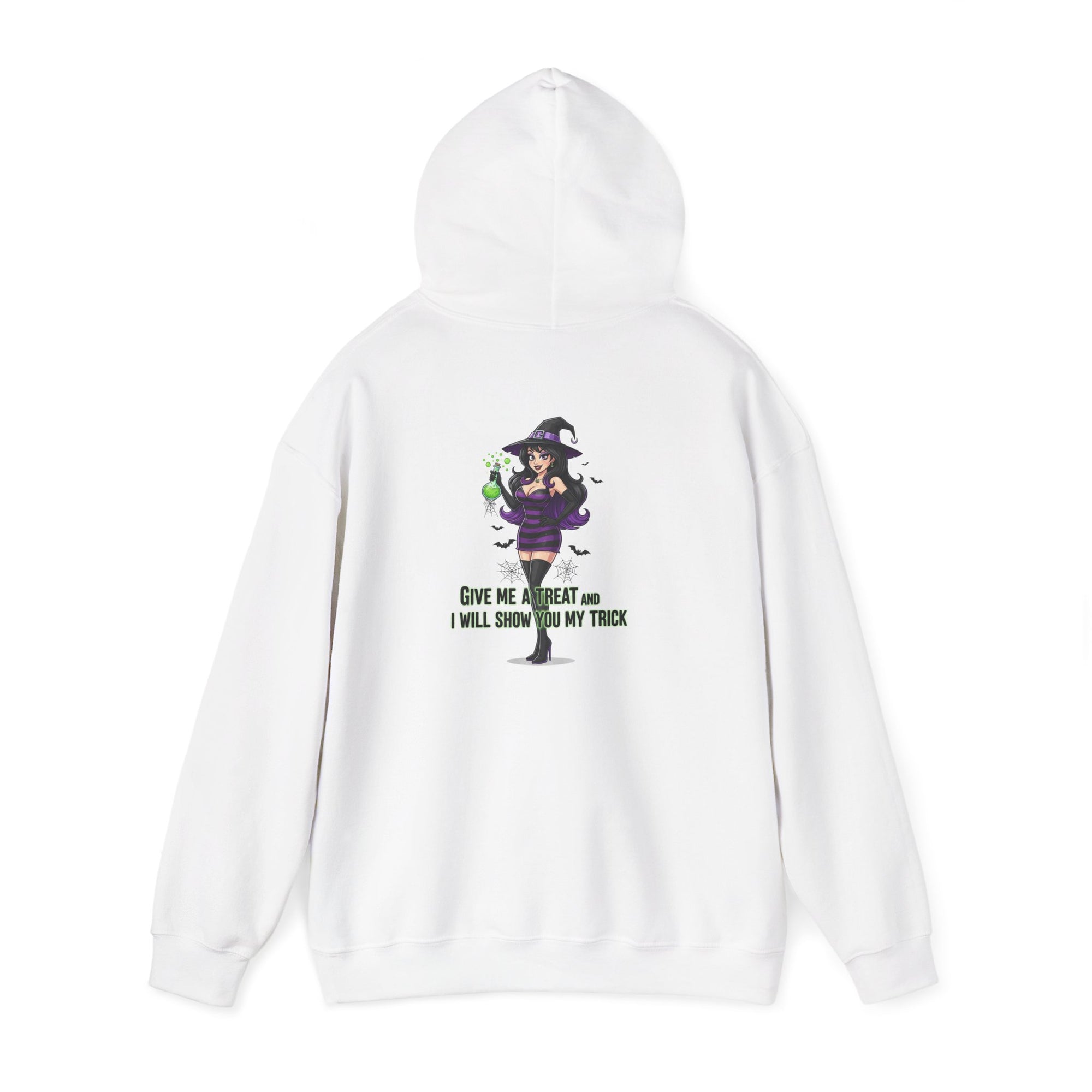 Sexy Witch Halloween Hoodie - Flirty Witch Costume Sweatshirt | Trick or Treat Halloween Apparel - Atlas Briefly
