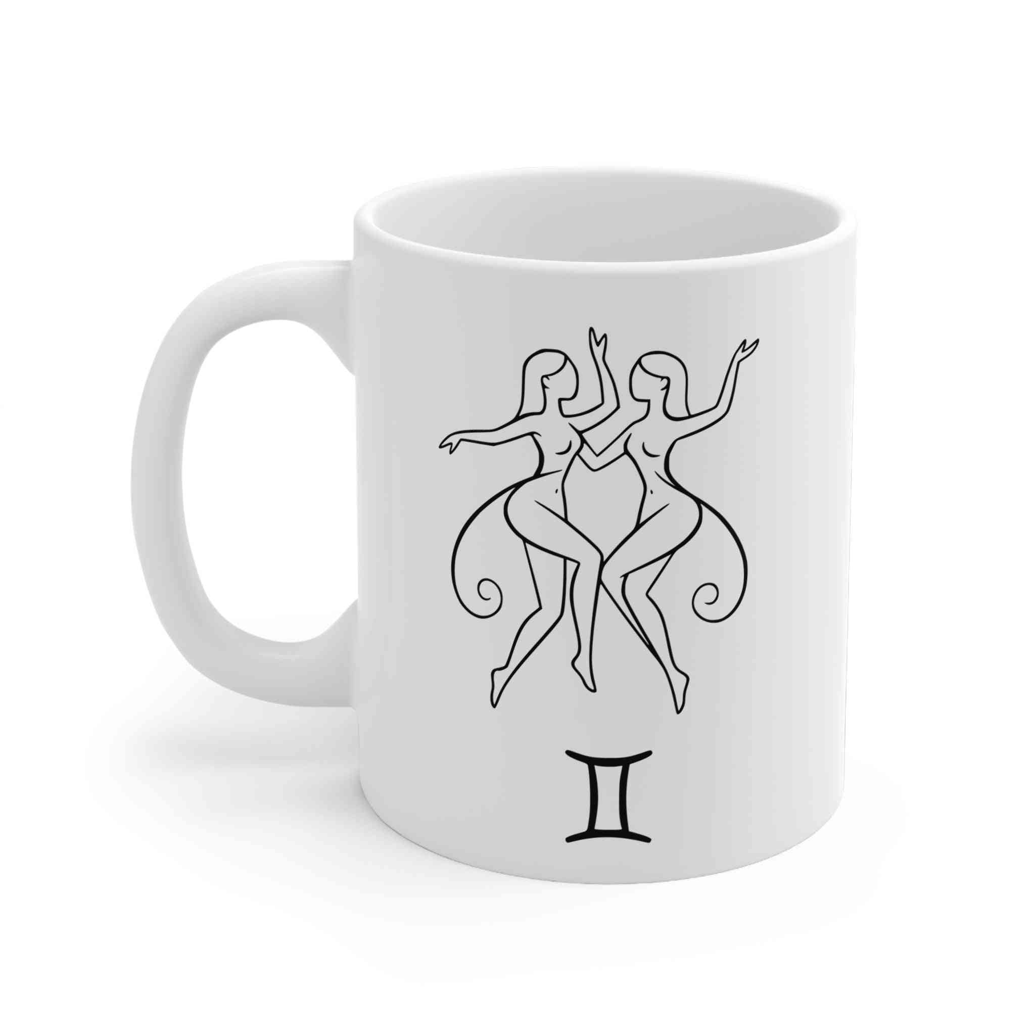 Mug Gemini Zodiac Minimalist Design 11oz Horoscope - Gemini Zodiac Mug