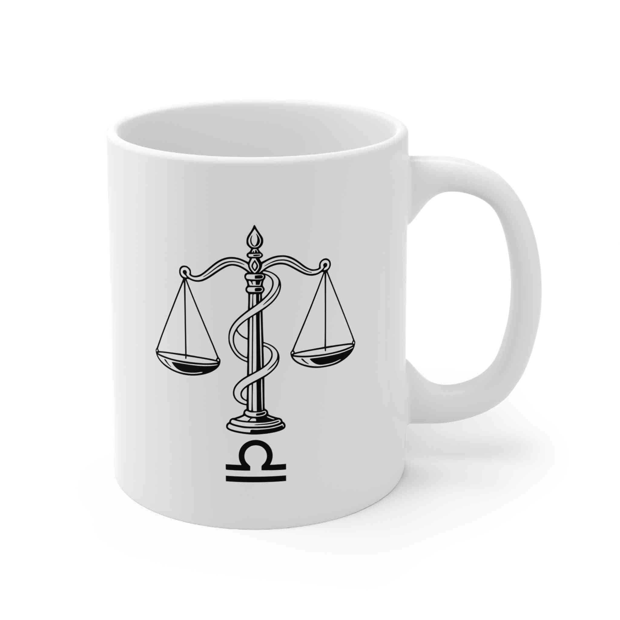 Mug Libra Zodiac Minimalist Design 11oz Horoscope - Libra Zodiac Mug