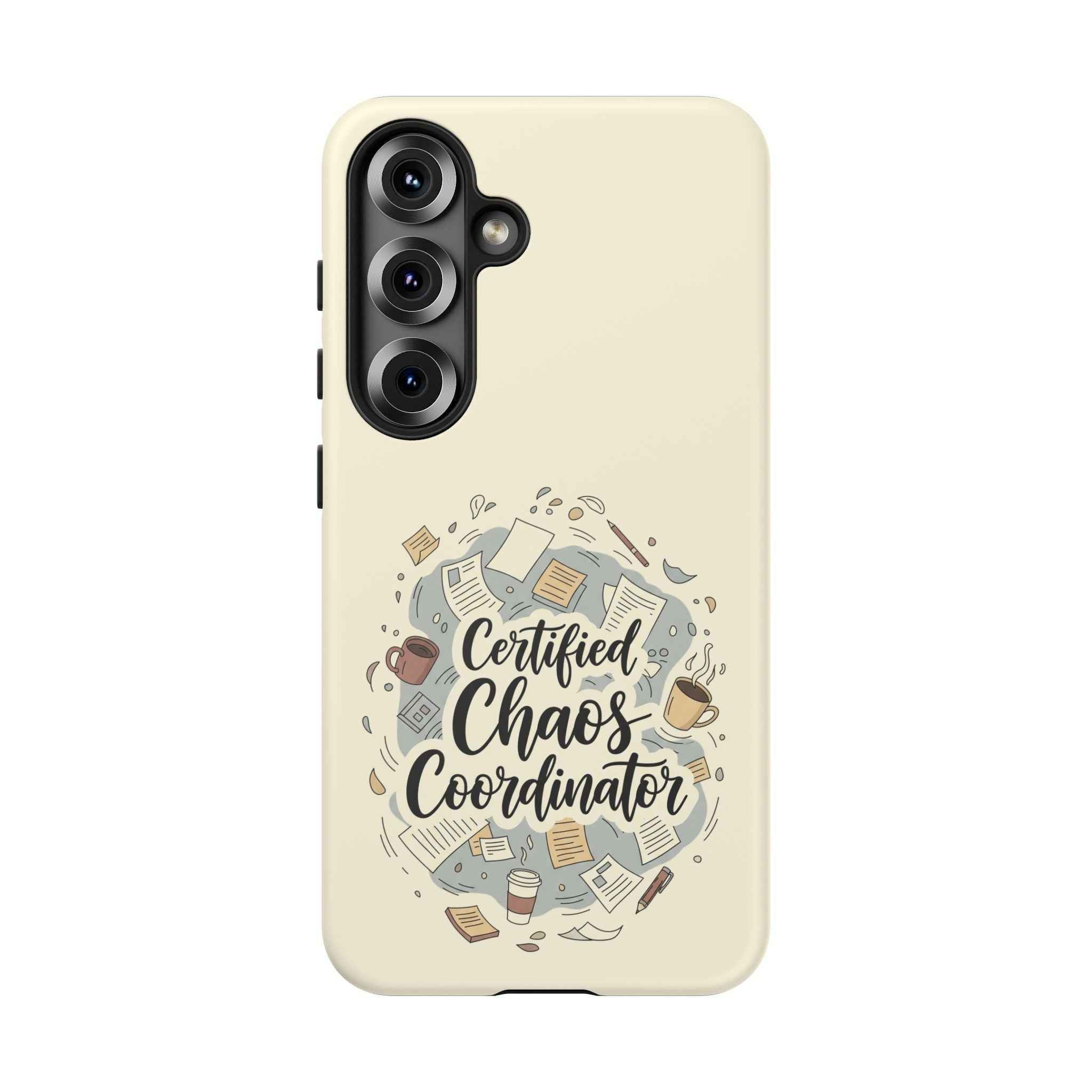 Certified Chaos Coordinator Phone Case - Funny Mobile Cover for Moms and Teachers | Organized Chaos Gift - Atlas Briefly
