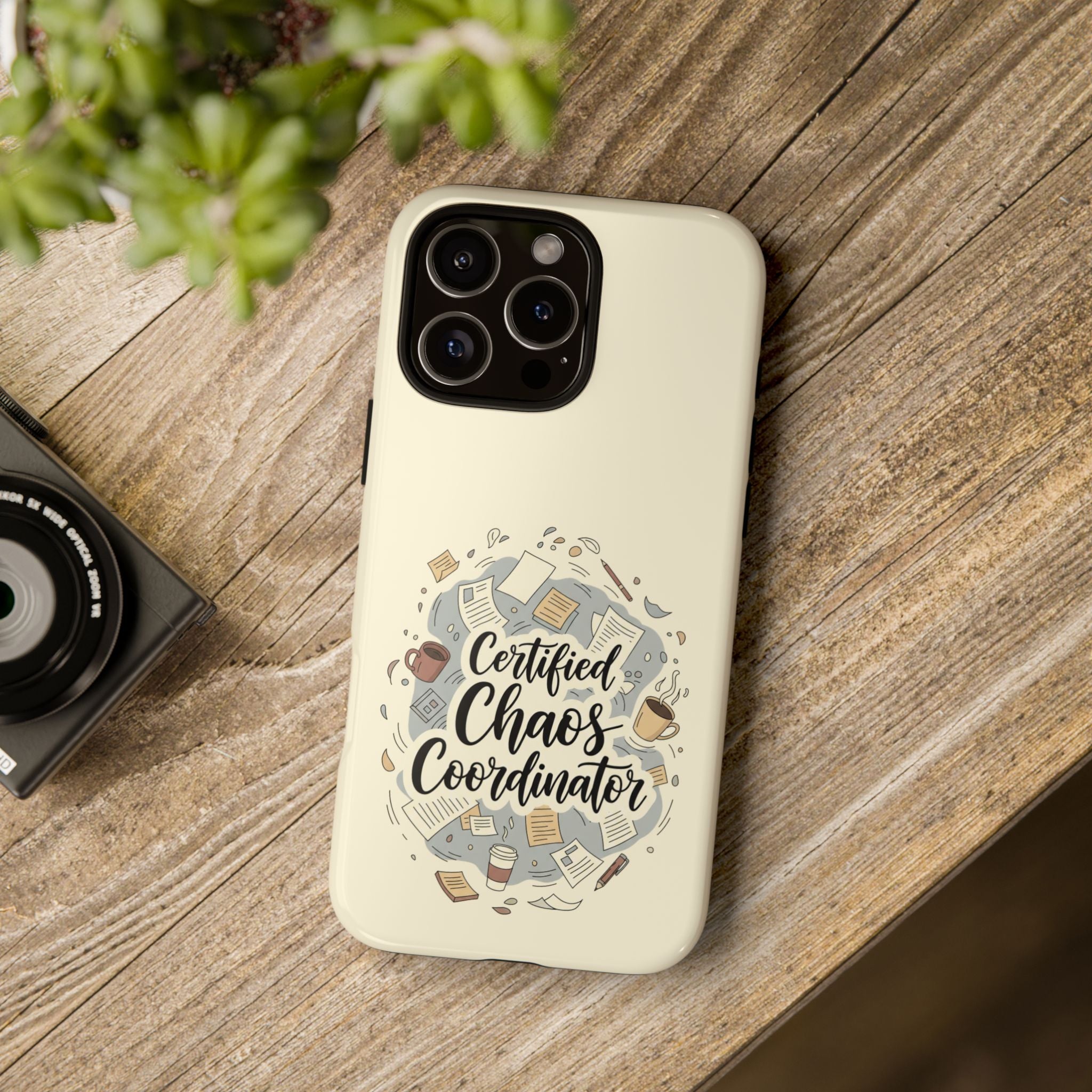 Certified Chaos Coordinator Phone Case - Funny Mom Teacher Mobile Cover | Organized Chaos Gift - Atlas Briefly