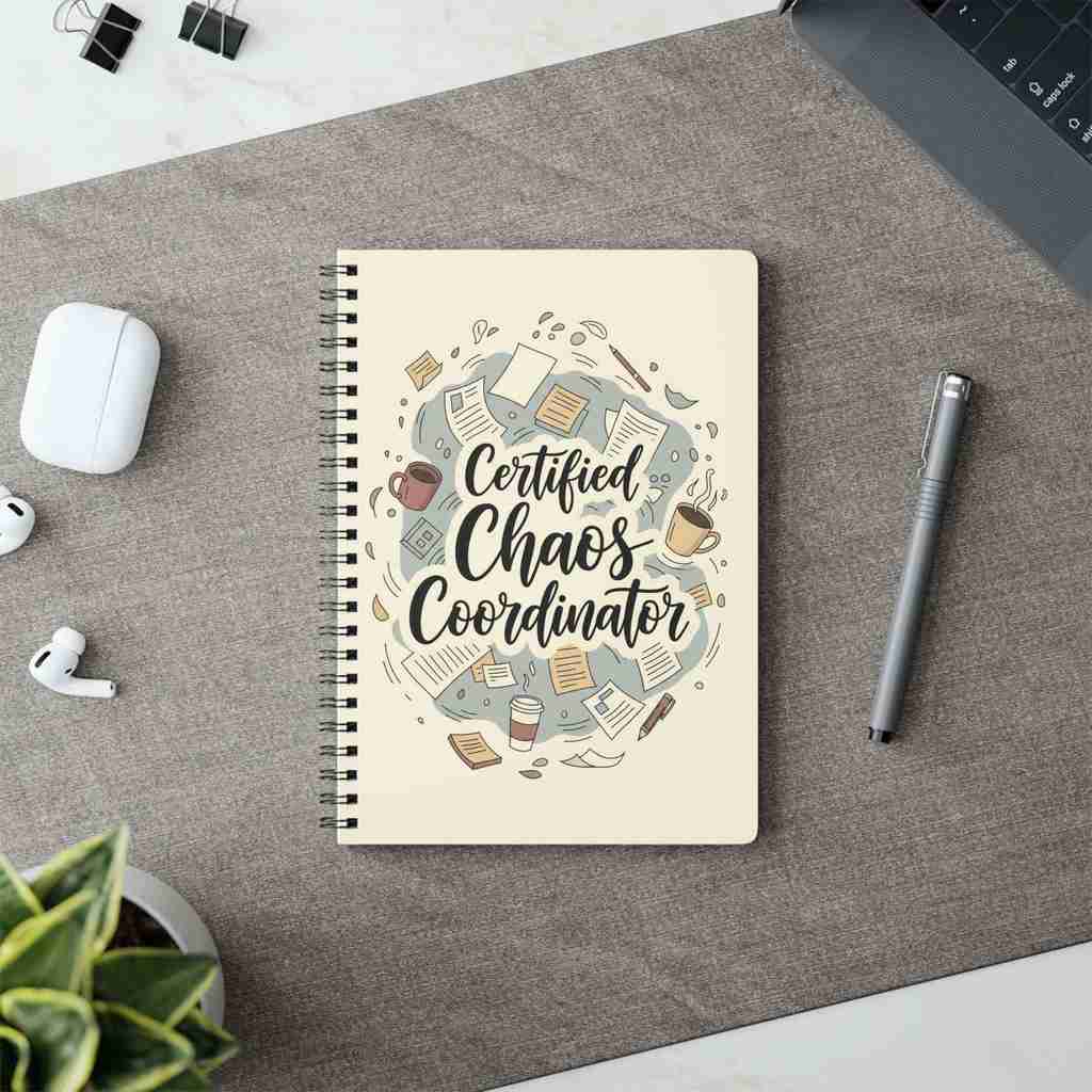 Chaos Coordinator Notebook - Perfect Mom Teacher Gift - EU Version - Atlas Briefly