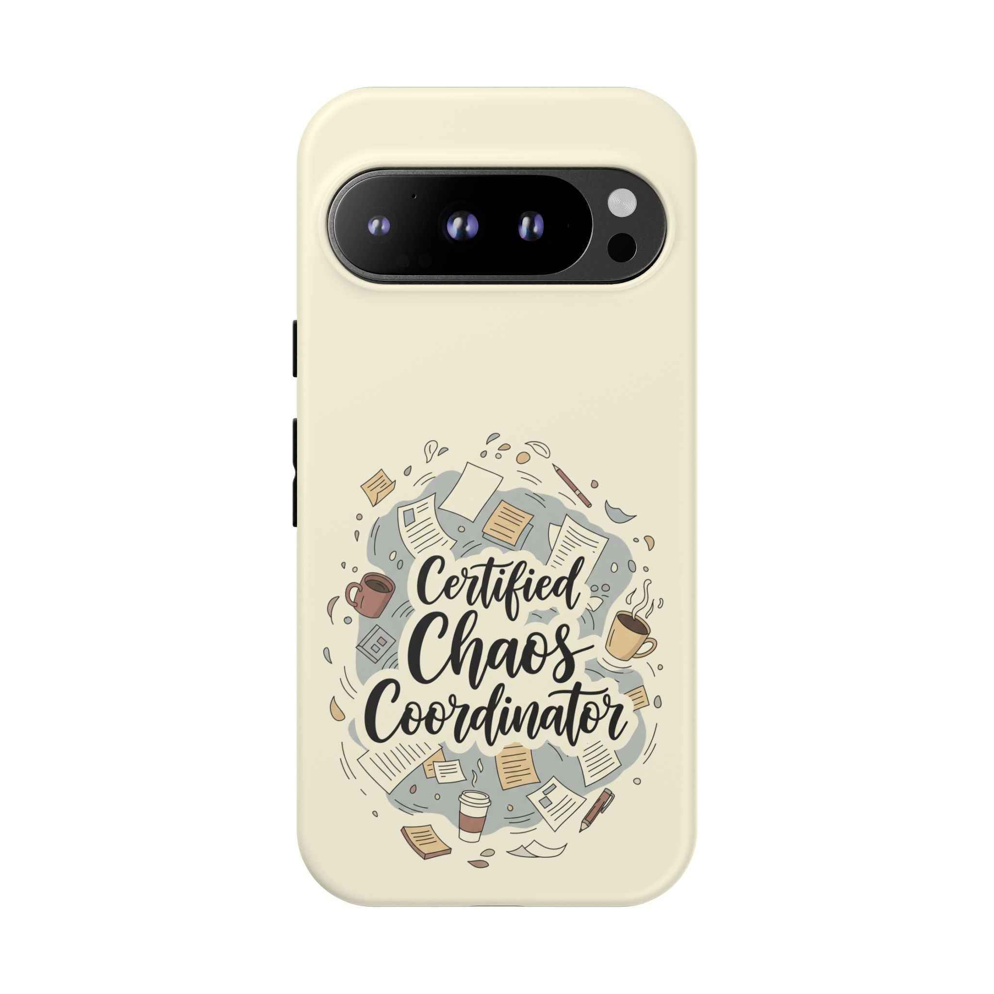 Certified Chaos Coordinator Phone Case - Funny Mobile Cover for Moms and Teachers | Organized Chaos Gift - Atlas Briefly