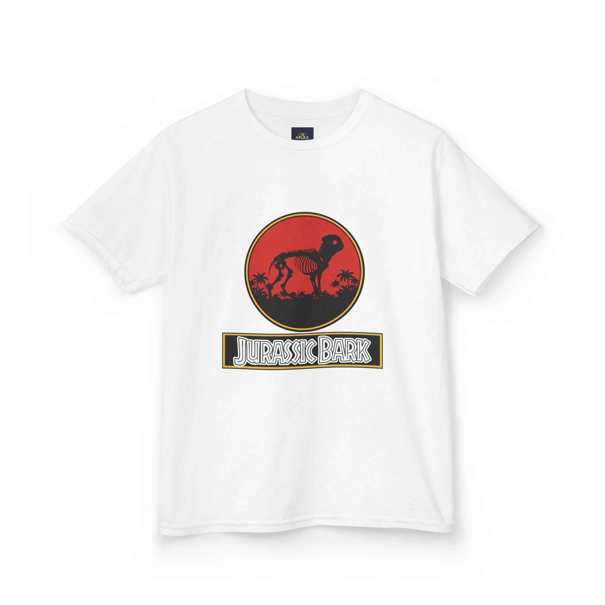 Kids Pug Jurassic Bark T-Shirt - Fun Dog & Dinosaur Tee for Kids with Worldwide Shipping - Atlas Briefly