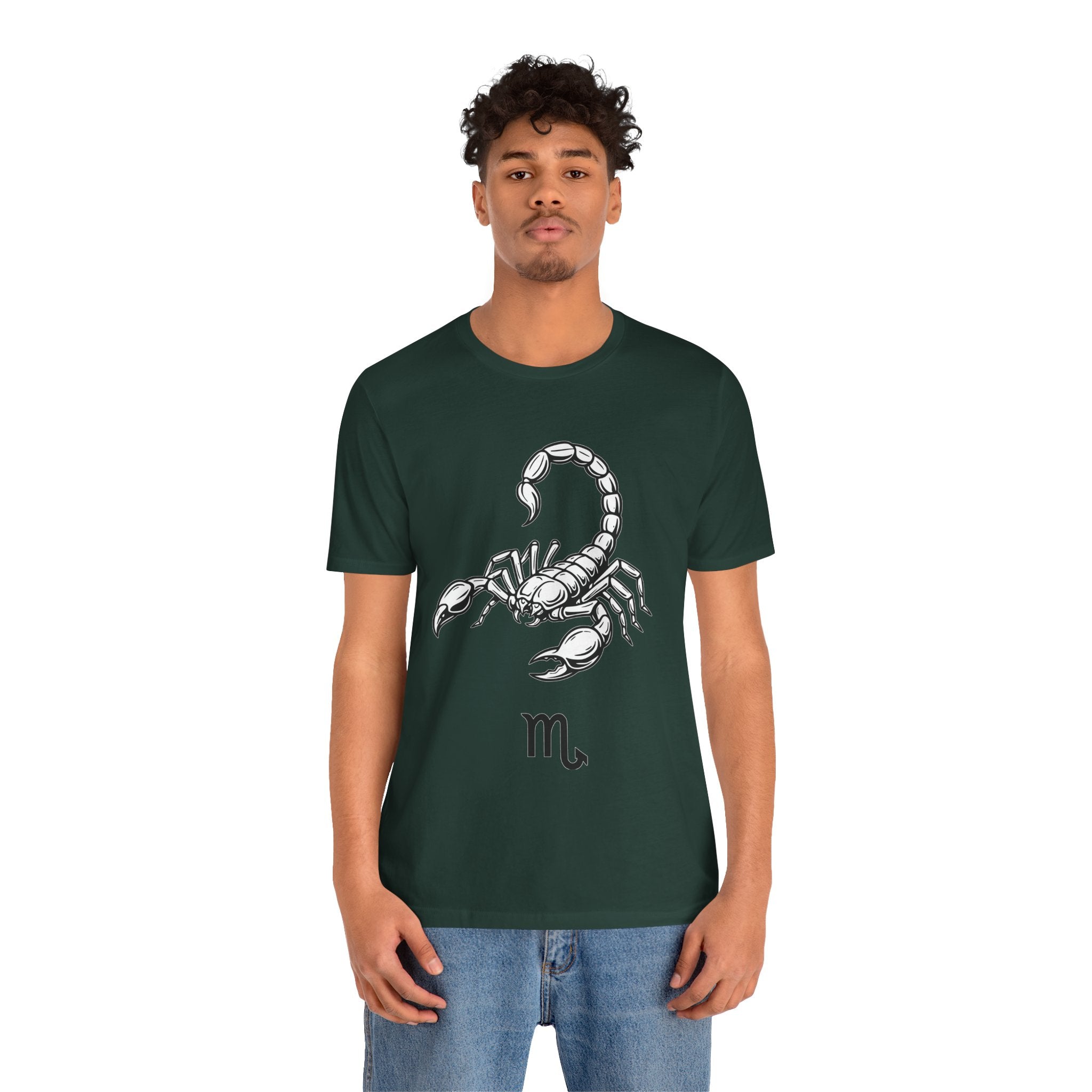 Scorpio Zodiac Tee - Unisex Minimalist Black and White Design