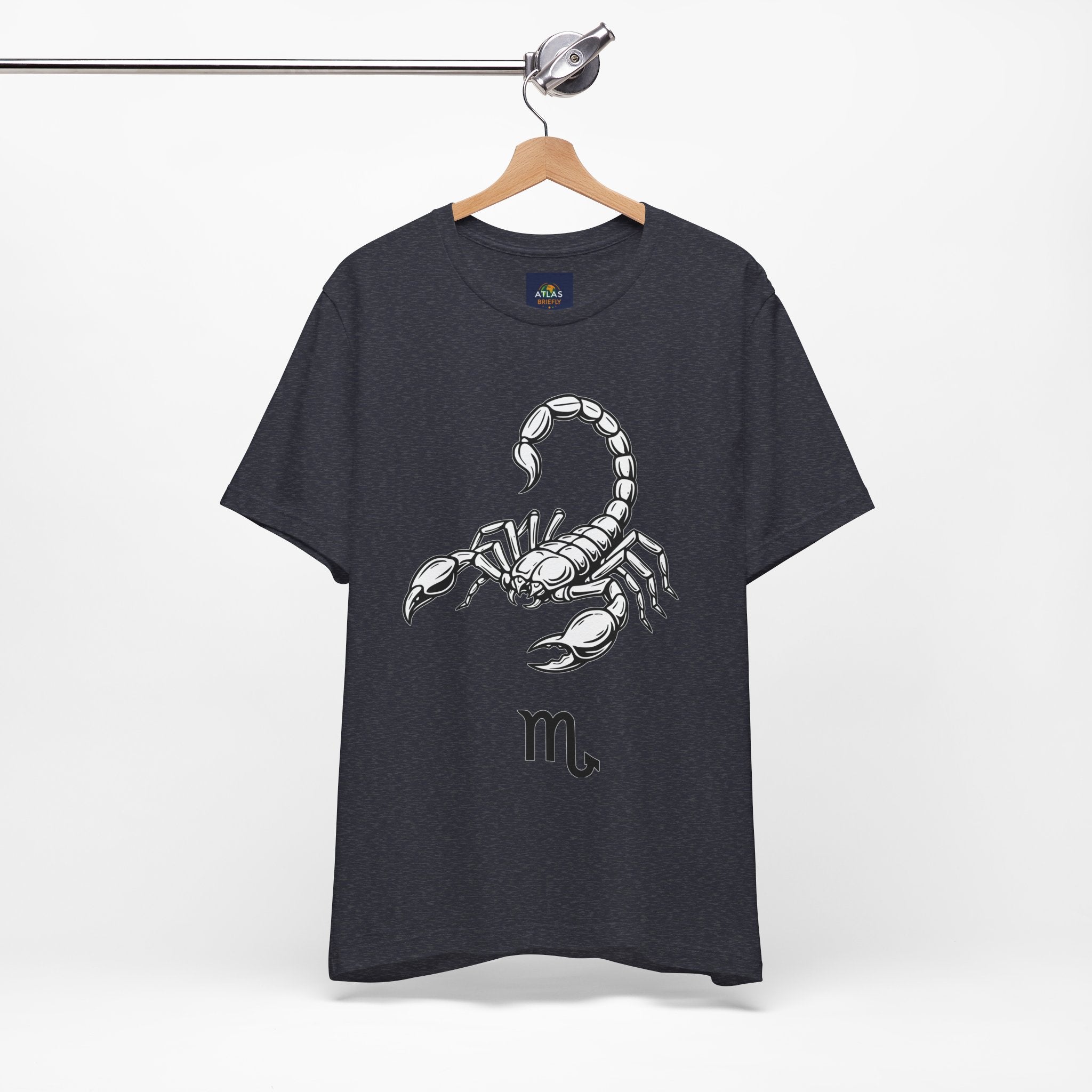 Scorpio Zodiac Tee - Unisex Minimalist Black and White Design