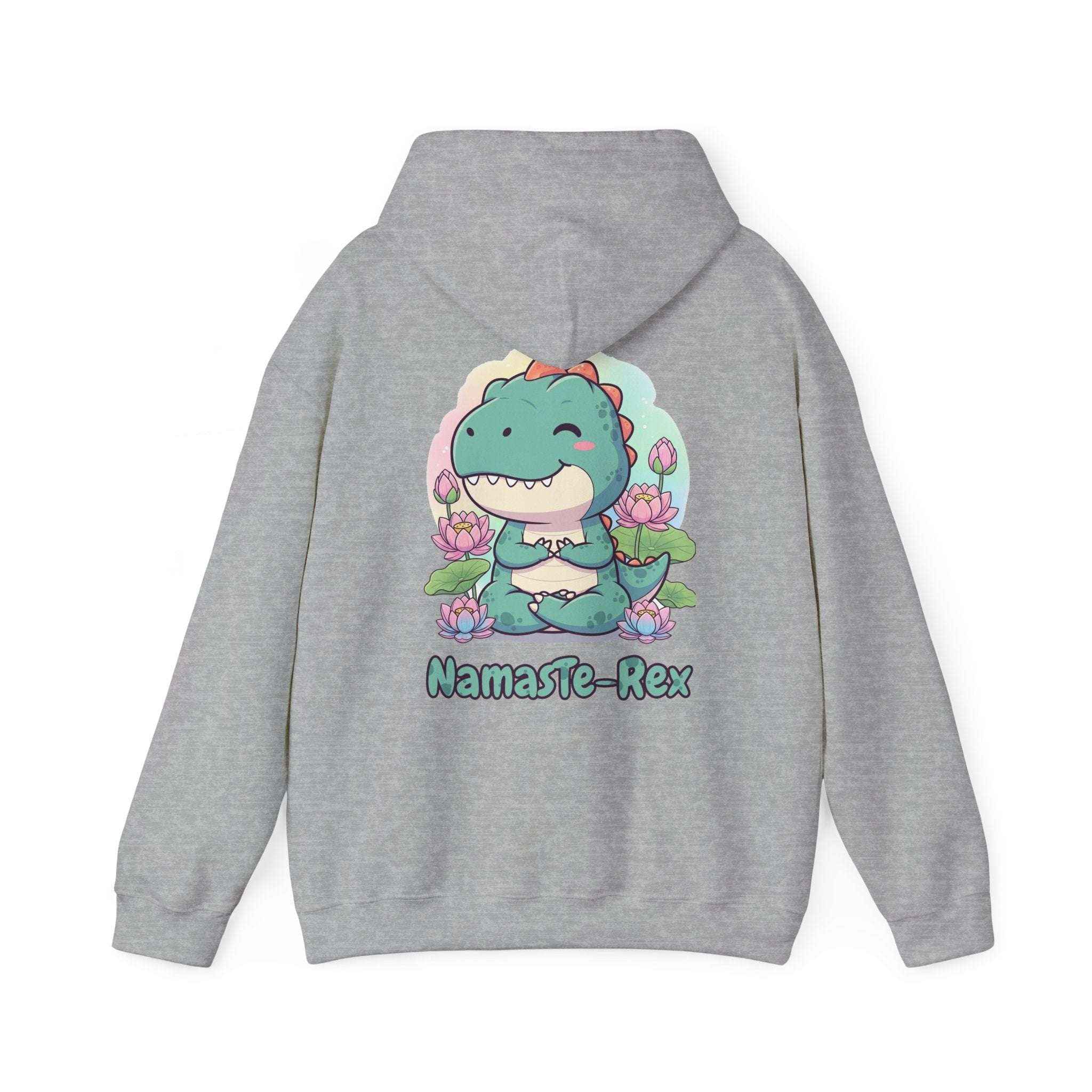 NamasTe-Rex Hoodie - Fun Yoga Dinosaur Sweatshirt for Comfort and Style - Atlas Briefly