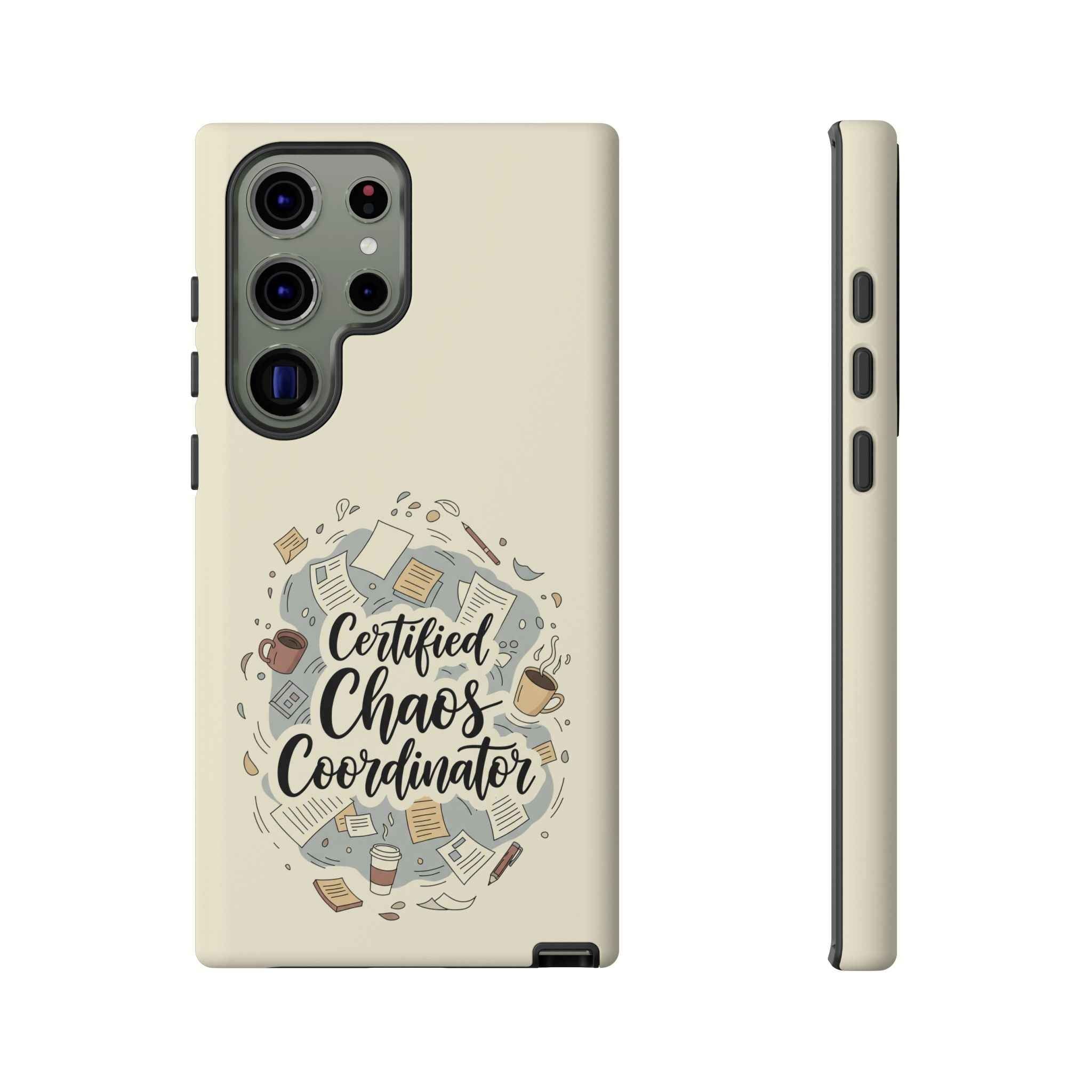 Certified Chaos Coordinator Phone Case - Funny Mobile Cover for Moms and Teachers | Organized Chaos Gift - Atlas Briefly