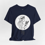 Virgo Zodiac Tee - Minimalist Black and White Unisex T-Shirt