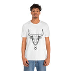 Taurus Zodiac T-Shirt - Minimalist Black and White Unisex T-Shirt