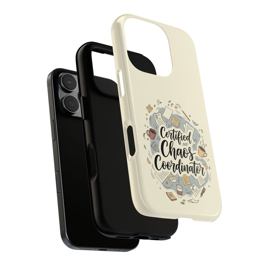Certified Chaos Coordinator Phone Case - Funny Mom Teacher Mobile Cover | Organized Chaos Gift - Atlas Briefly