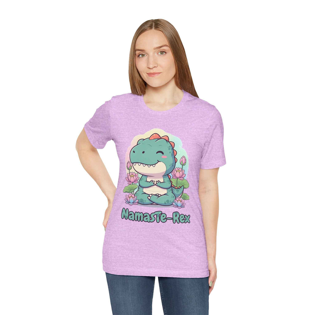 NamasTe-Rex T-Shirt - Yoga Dinosaur Tee - Atlas Briefly