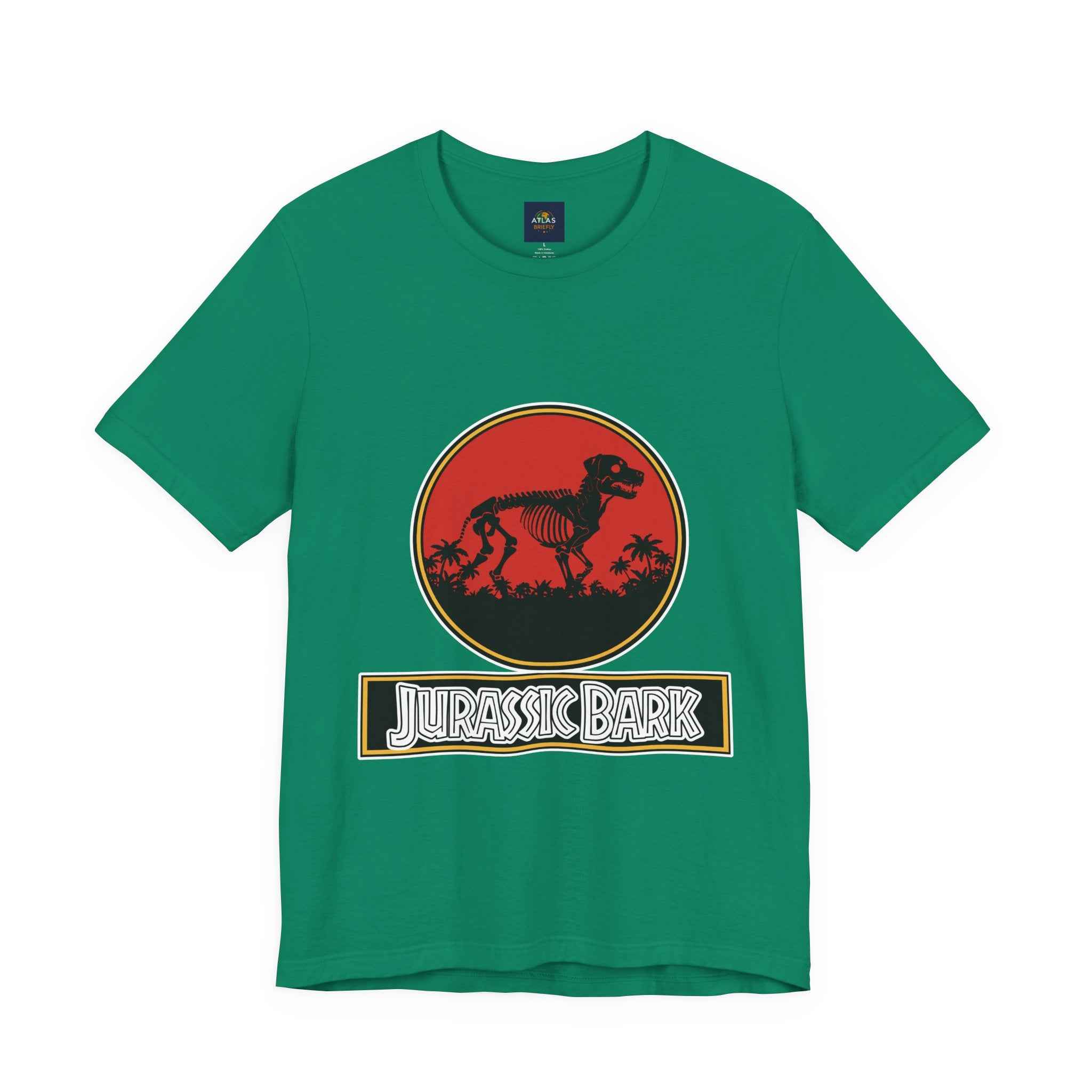Rottweiler Dog T-Shirt - Jurassic Bark Design for Dog Lovers - Atlas Briefly
