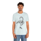 Scorpio Zodiac Tee - Unisex Minimalist Black and White Design