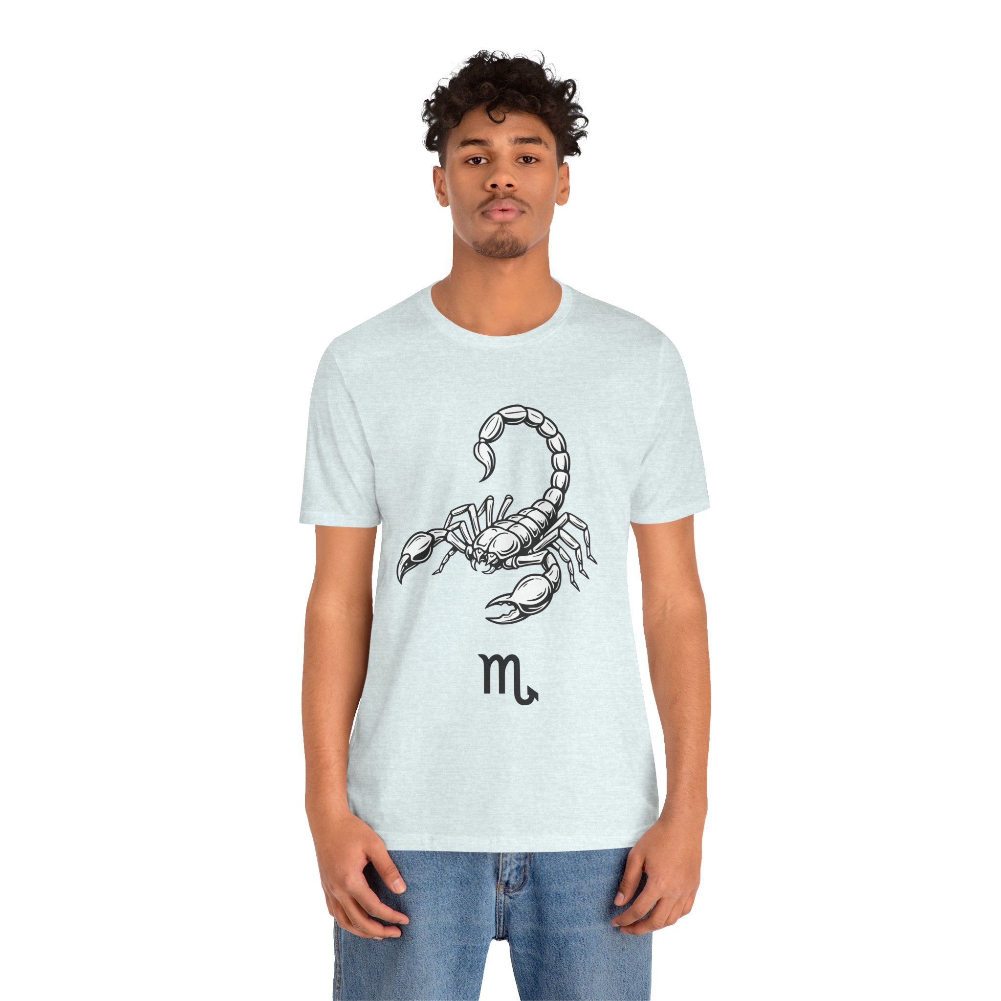 Scorpio Zodiac Tee - Unisex Minimalist Black and White Design