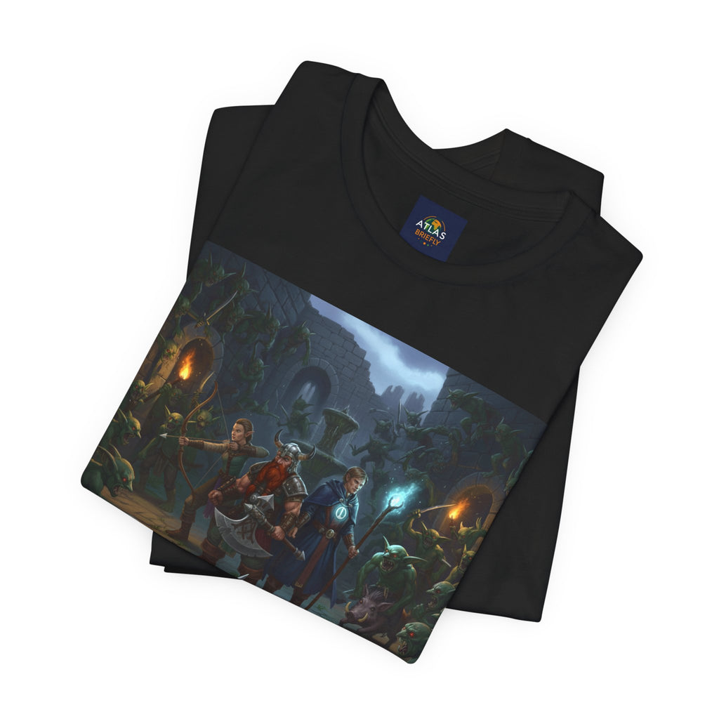 Goblin Ambush T-Shirt - Unleash Your Inner Fantasy Adventure - Atlas Briefly