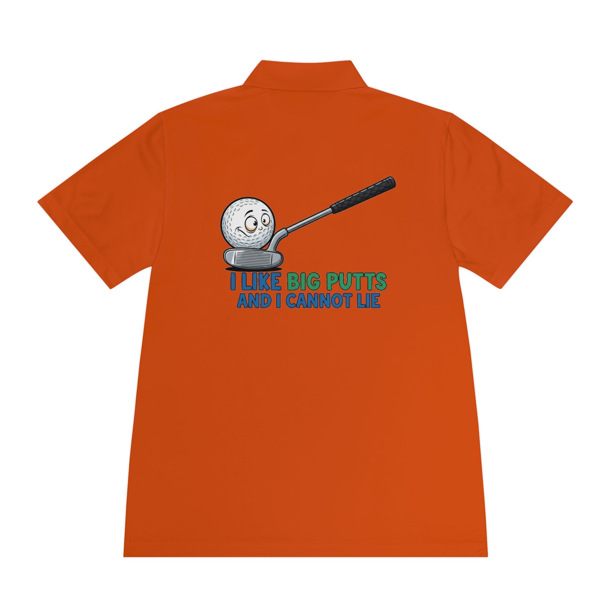 I Like Big Putts Golf Polo Shirt - Funny Golf Gift | Hilarious Golfer Apparel - Atlas Briefly