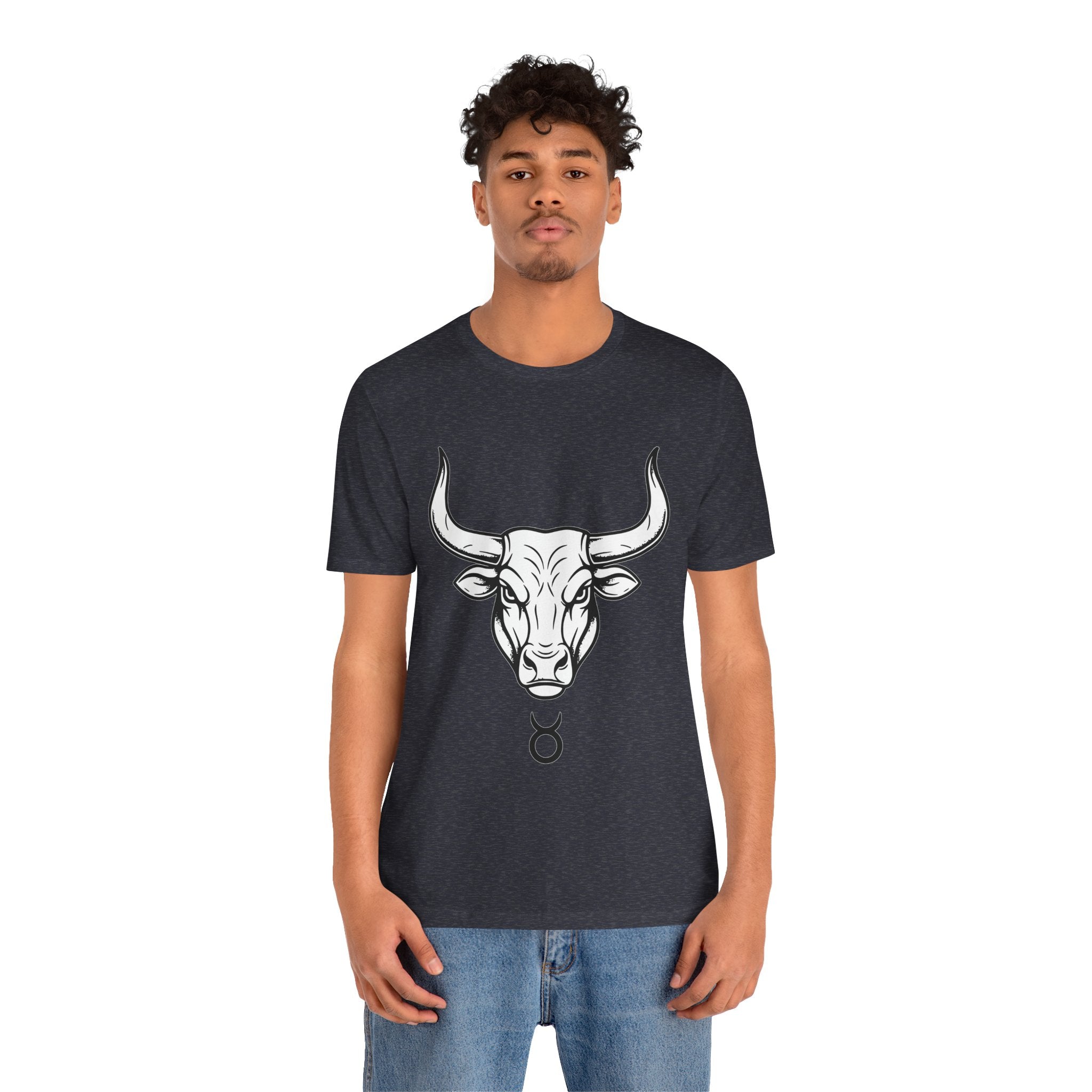 Taurus Zodiac T-Shirt - Minimalist Black and White Unisex T-Shirt
