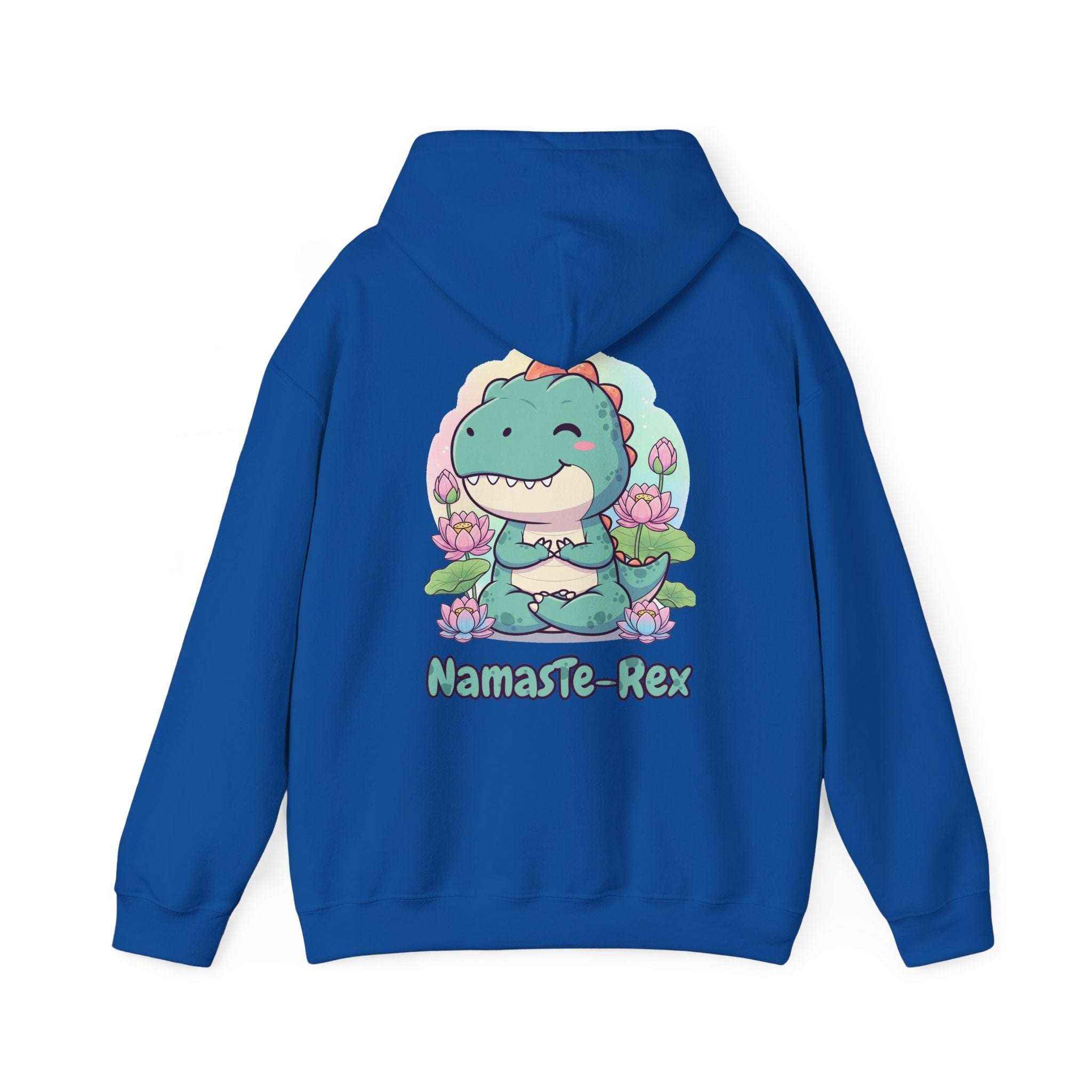 NamasTe-Rex Hoodie - Fun Yoga Dinosaur Sweatshirt for Comfort and Style - Atlas Briefly
