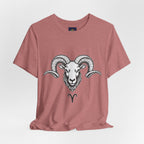 Aries Horoscope Tee - Unisex Black and White Minimal Design