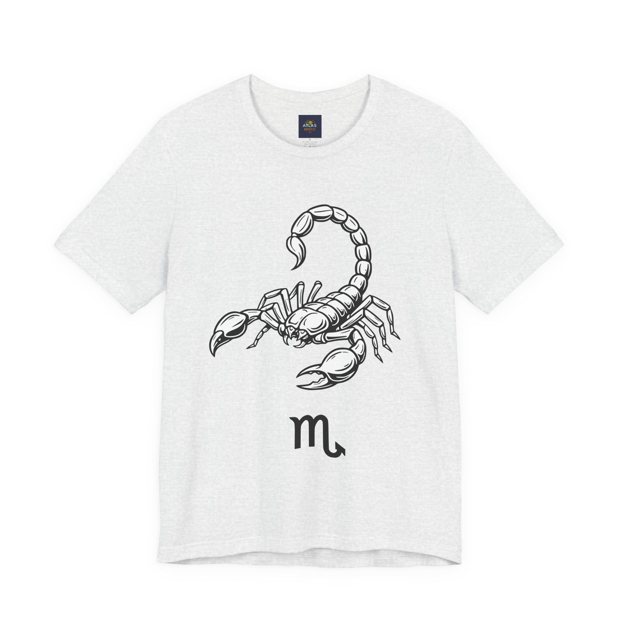 Scorpio Zodiac Tee - Unisex Minimalist Black and White Design