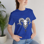 Aries Horoscope Tee - Unisex Black and White Minimal Design