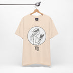 Virgo Zodiac Tee - Minimalist Black and White Unisex T-Shirt
