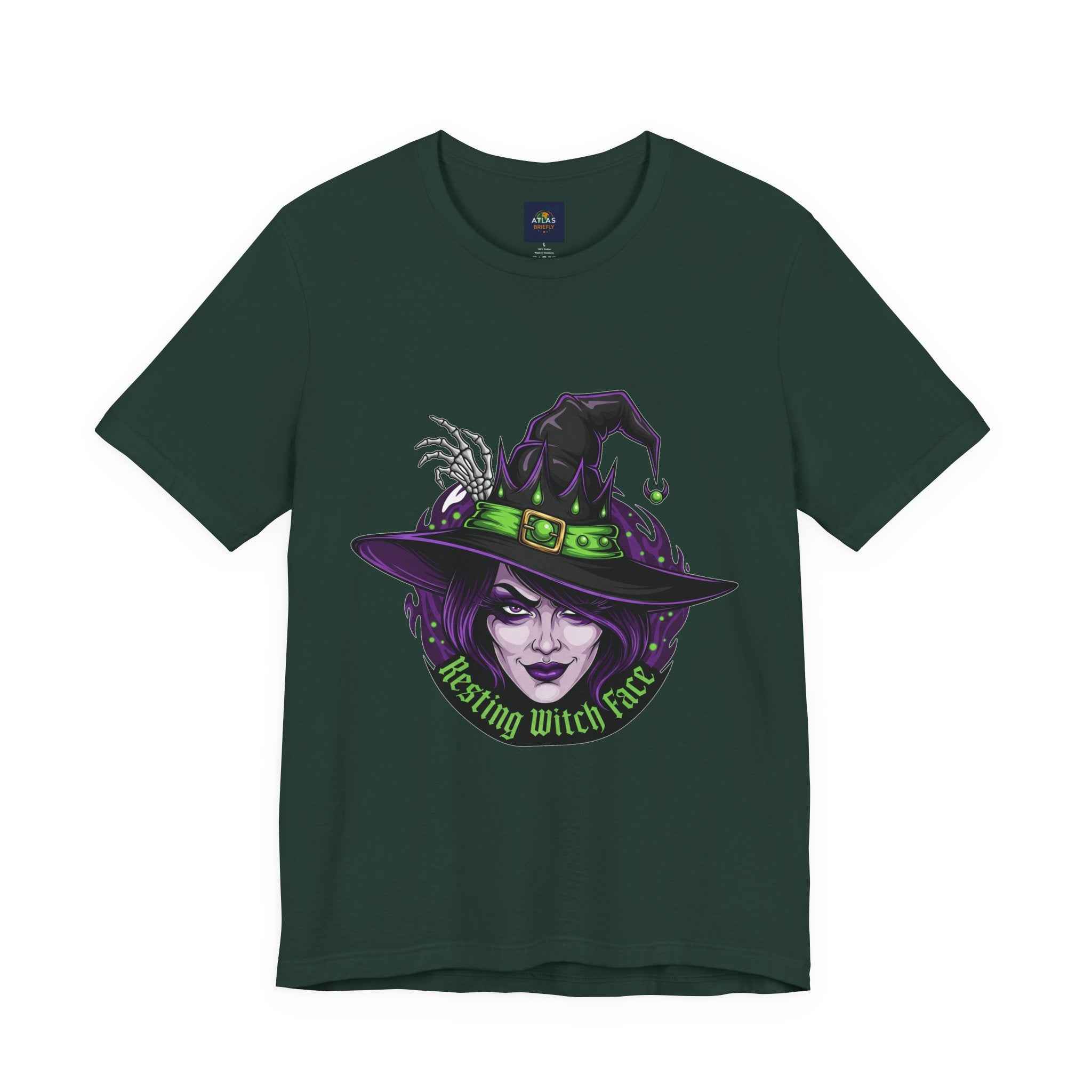 Resting Witch Face T-Shirt - Funny Halloween Witch Tee - Atlas Briefly