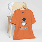 Powered by Caffeine T-Shirt - Funny Coffee Tee for Coffee Lovers - Atlas Briefly