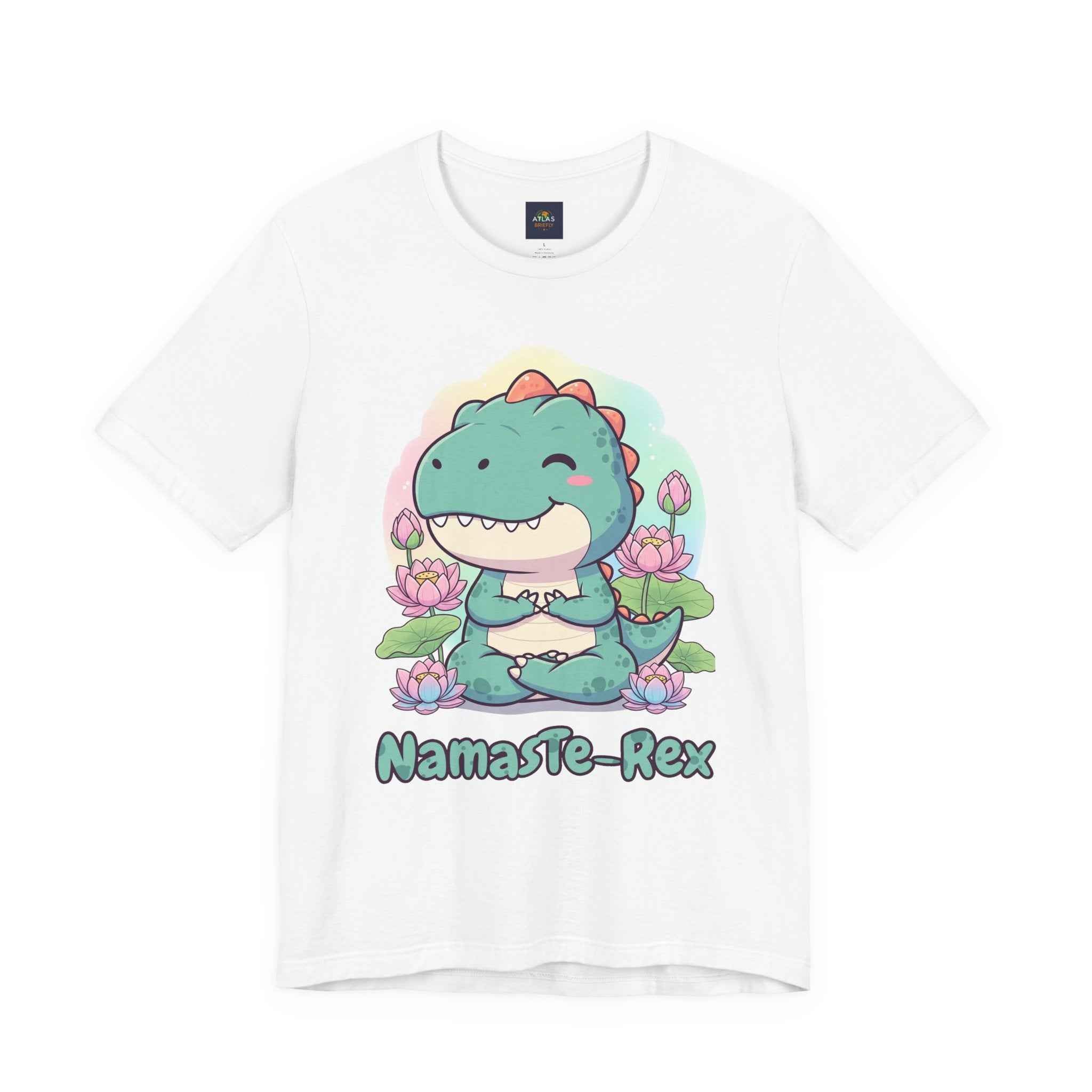 NamasTe-Rex T-Shirt - Yoga Dinosaur Tee - Atlas Briefly