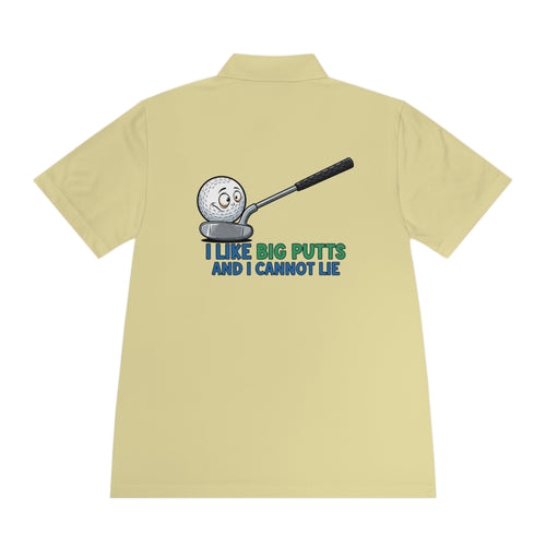 I Like Big Putts Golf Polo Shirt - Funny Golf Gift | Hilarious Golfer Apparel - Atlas Briefly