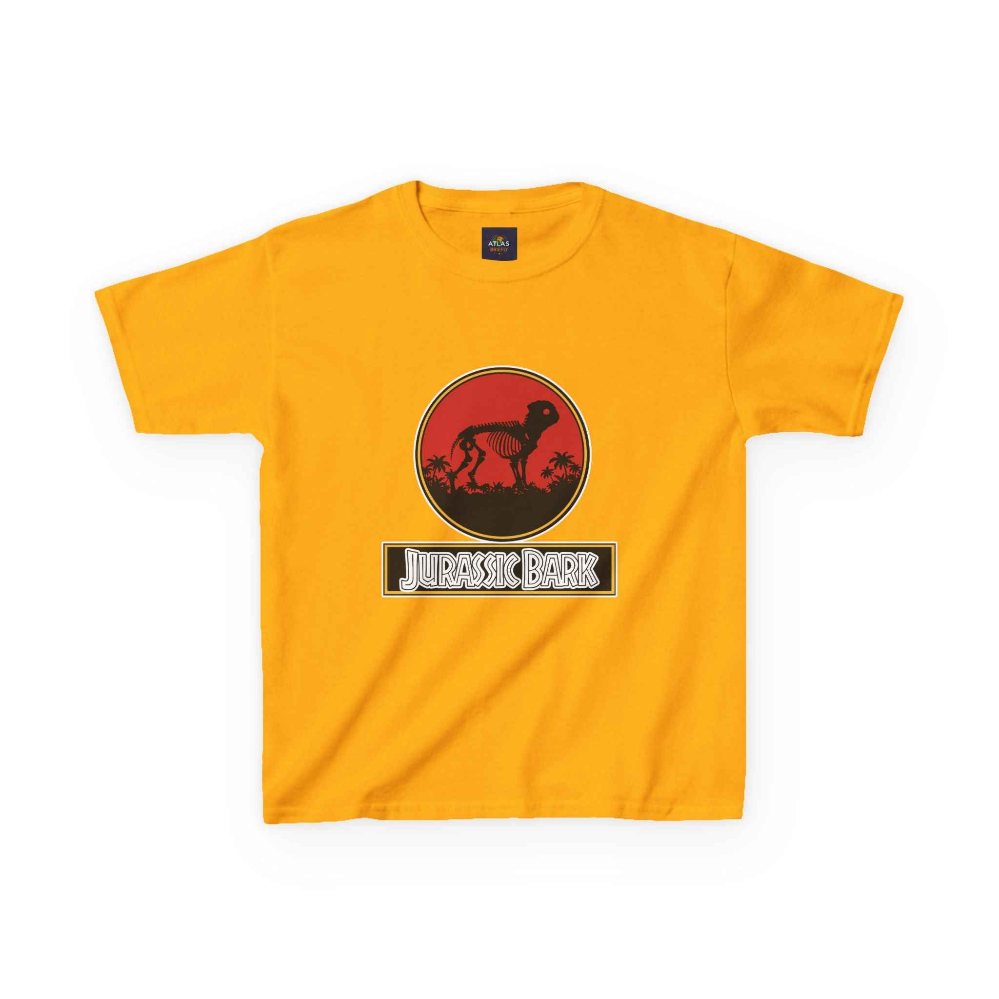Kids Pug Jurassic Bark T-Shirt - Fun Dog & Dinosaur Tee for Kids with Worldwide Shipping - Atlas Briefly