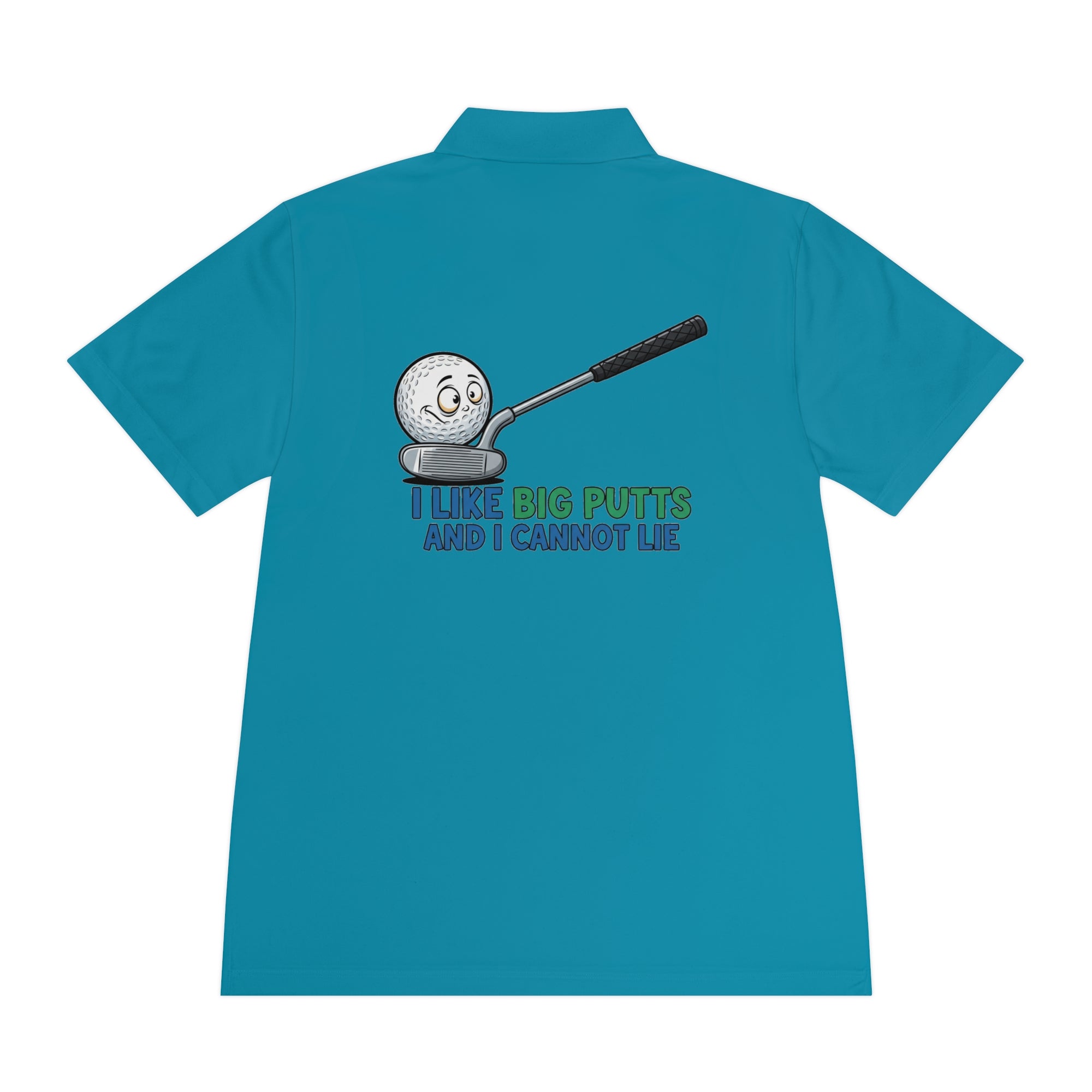 I Like Big Putts Golf Polo Shirt - Funny Golf Gift | Hilarious Golfer Apparel - Atlas Briefly